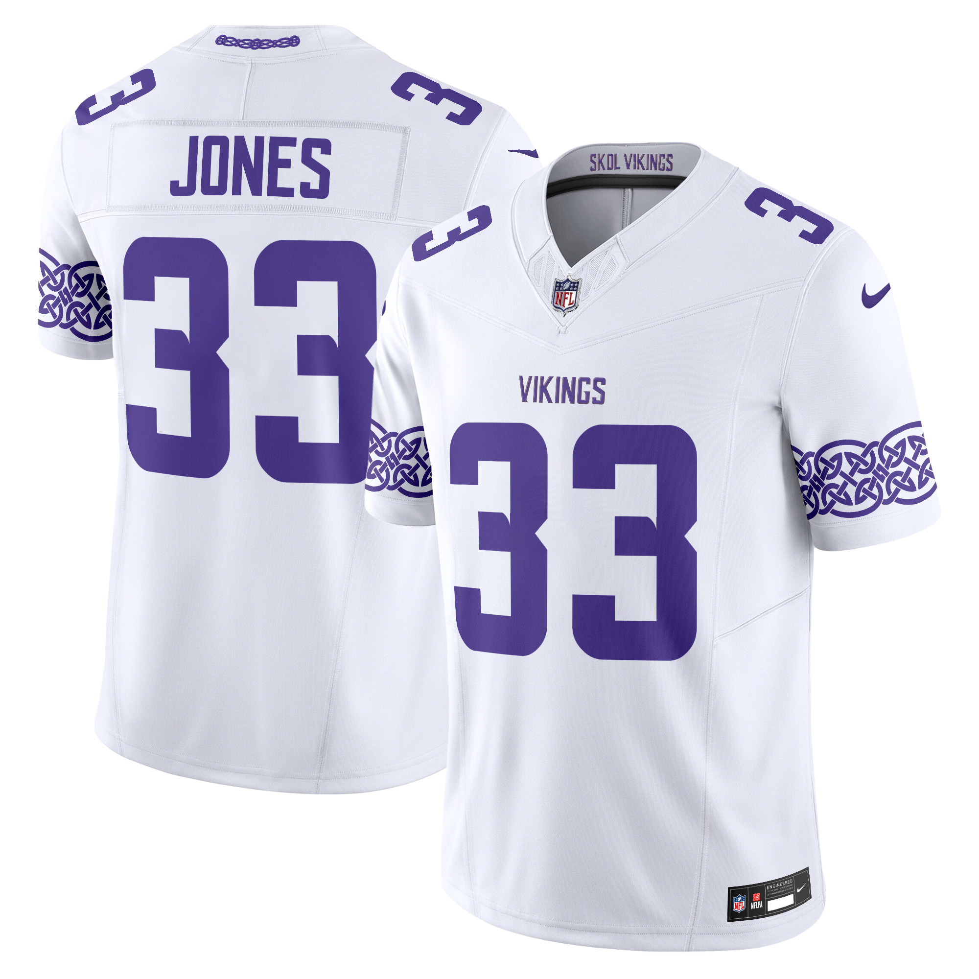 Men's Minnesota Vikings Nordic Pattern Vapor Limited Jersey - All Stitched - Image 12