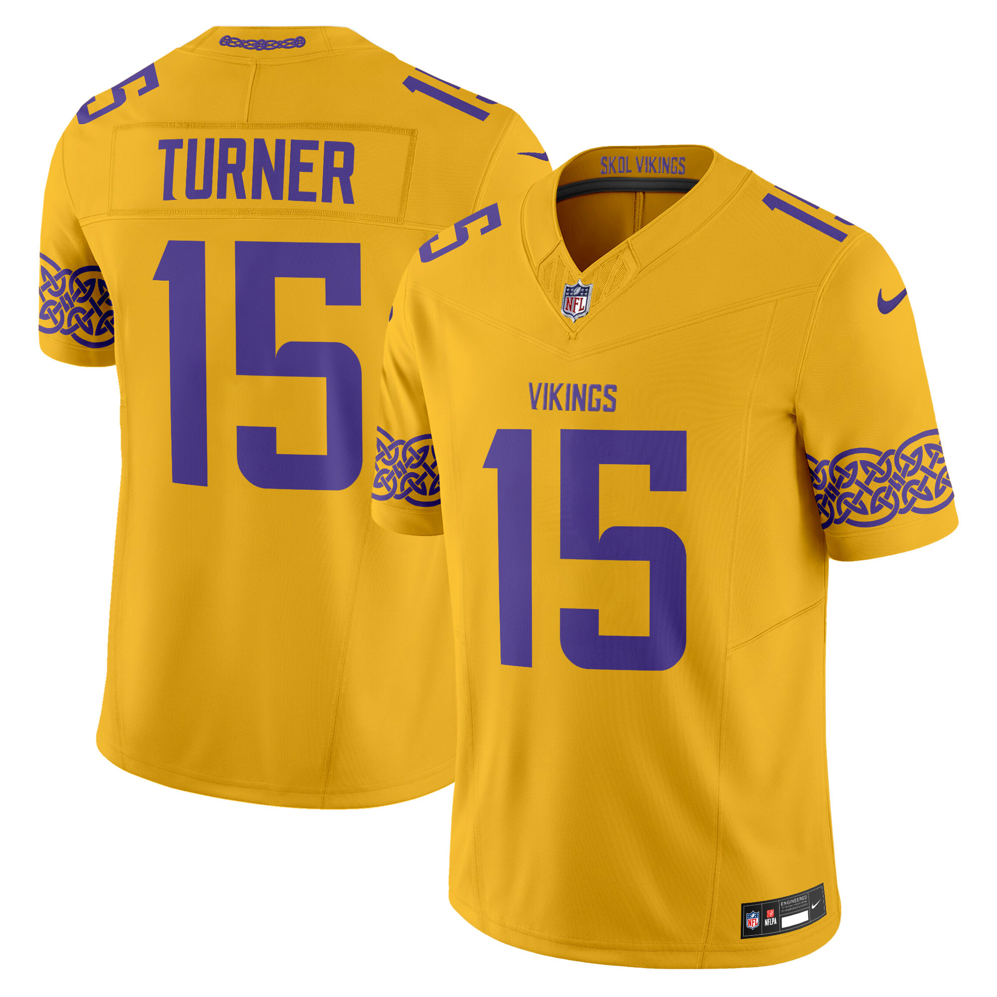 Men's Minnesota Vikings Nordic Pattern Vapor Limited Jersey - All Stitched - Image 19