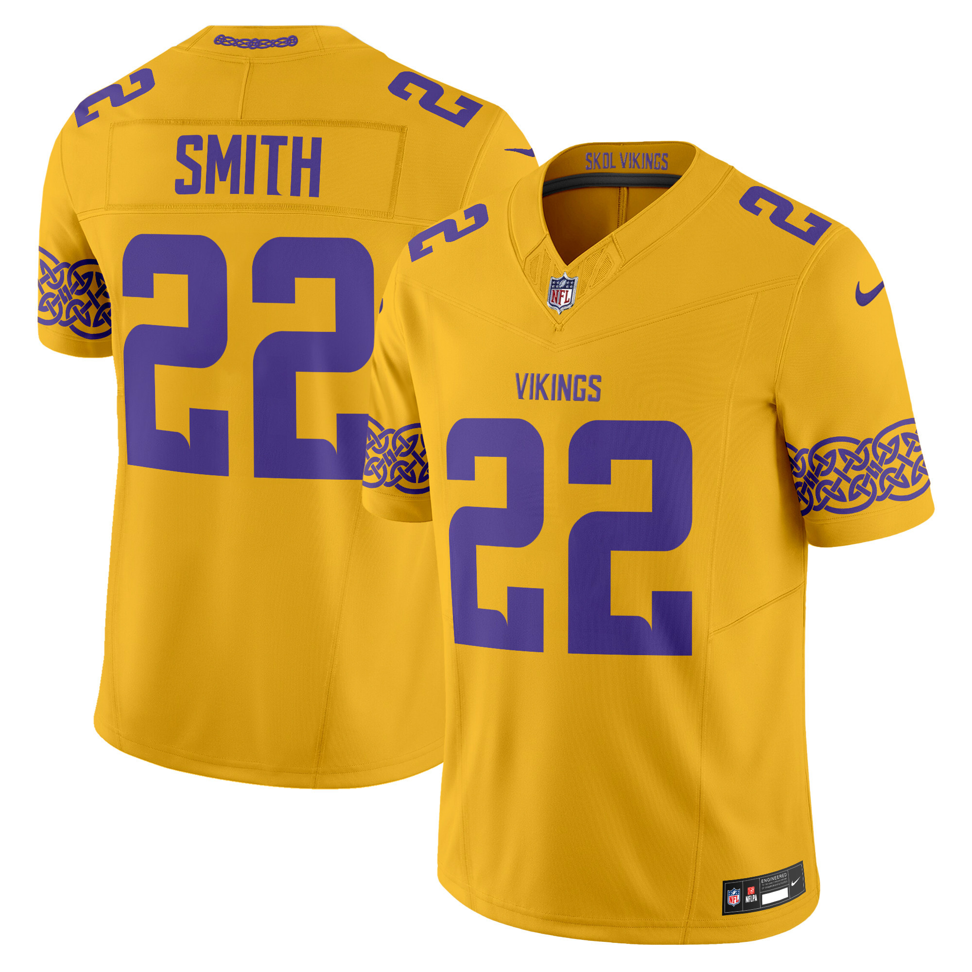 Men's Minnesota Vikings Nordic Pattern Vapor Limited Jersey - All Stitched - Image 22