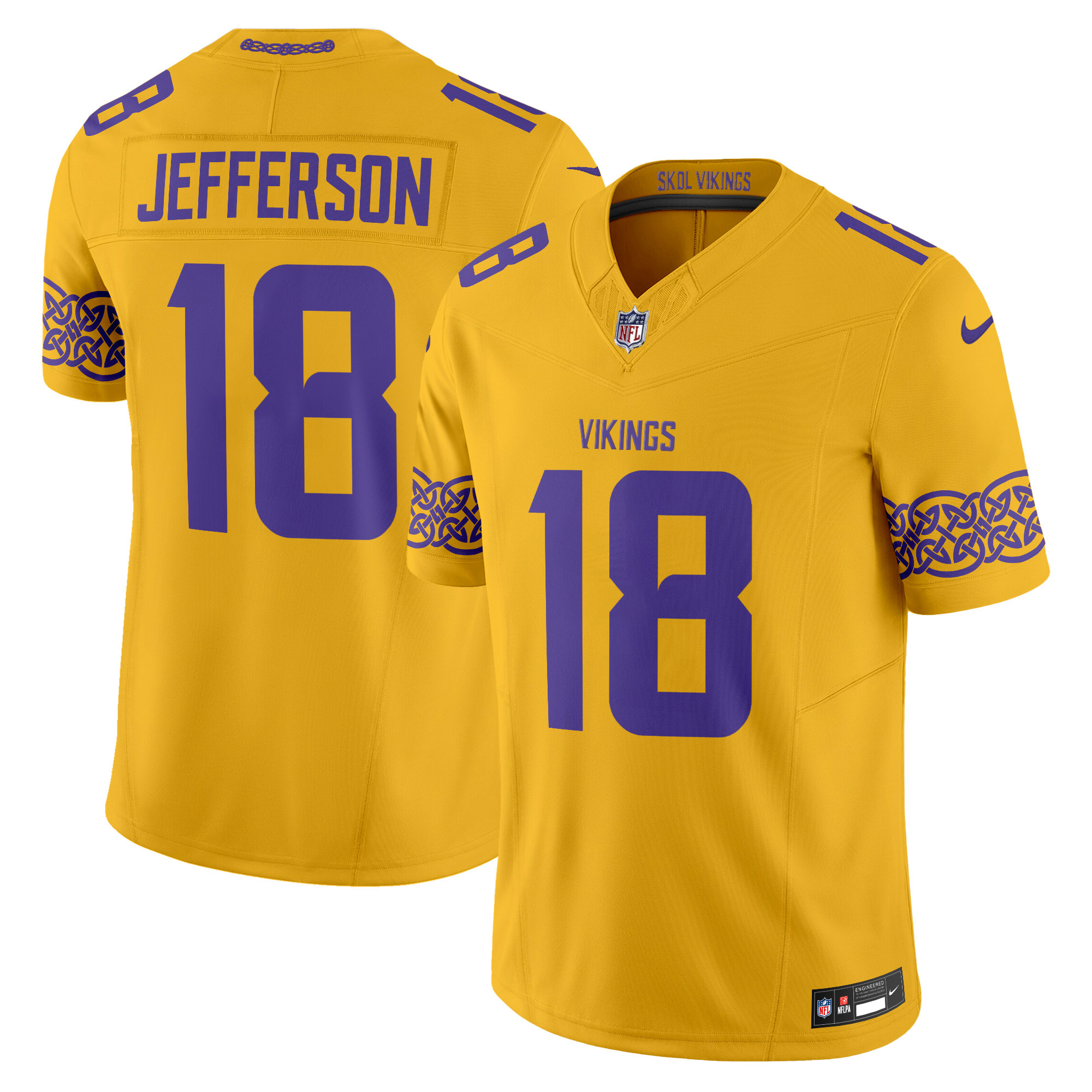 Men's Minnesota Vikings Nordic Pattern Vapor Limited Jersey - All Stitched - Image 18