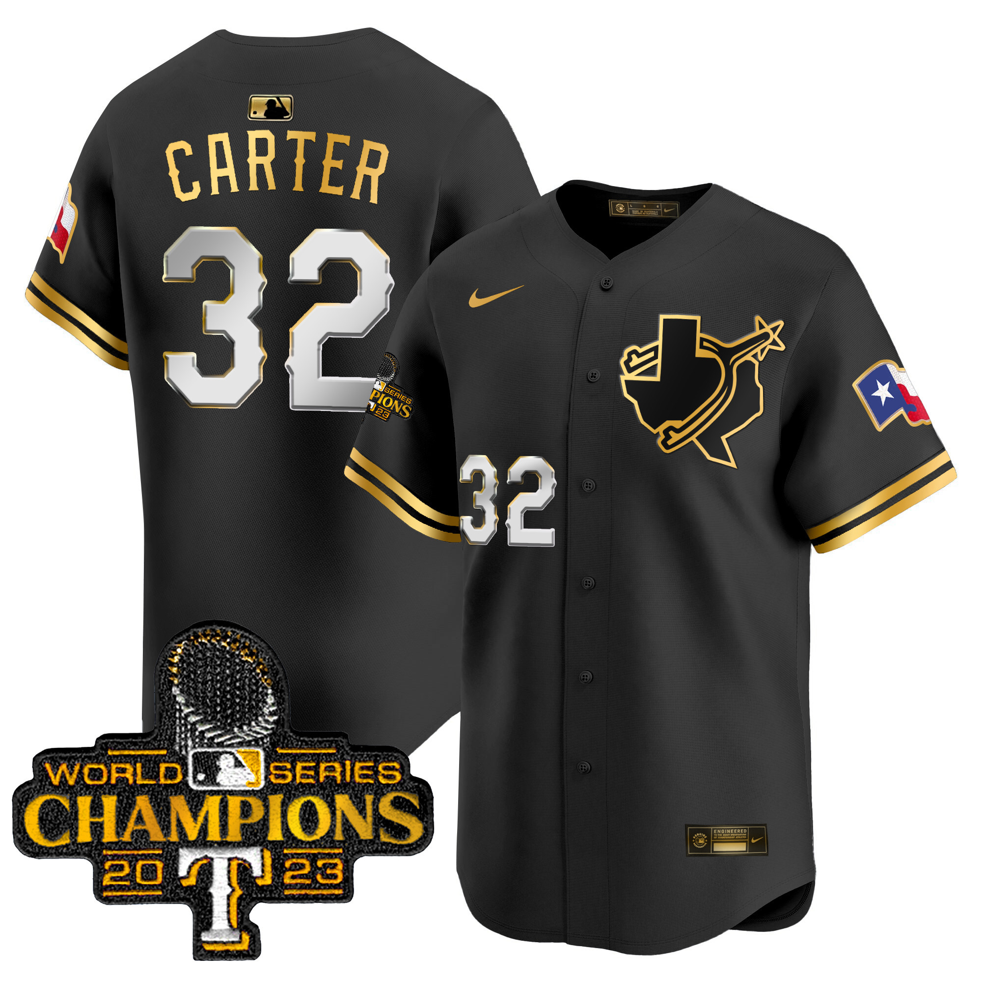 Men's Texas Rangers World Series Champions Vapor Premier Limited Jersey V3 - All Stitched - Image 6