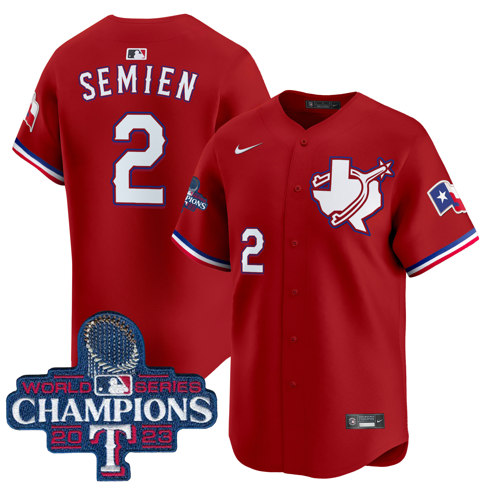 Men's Texas Rangers World Series Champions Vapor Premier Limited Jersey V3 - All Stitched - Image 29