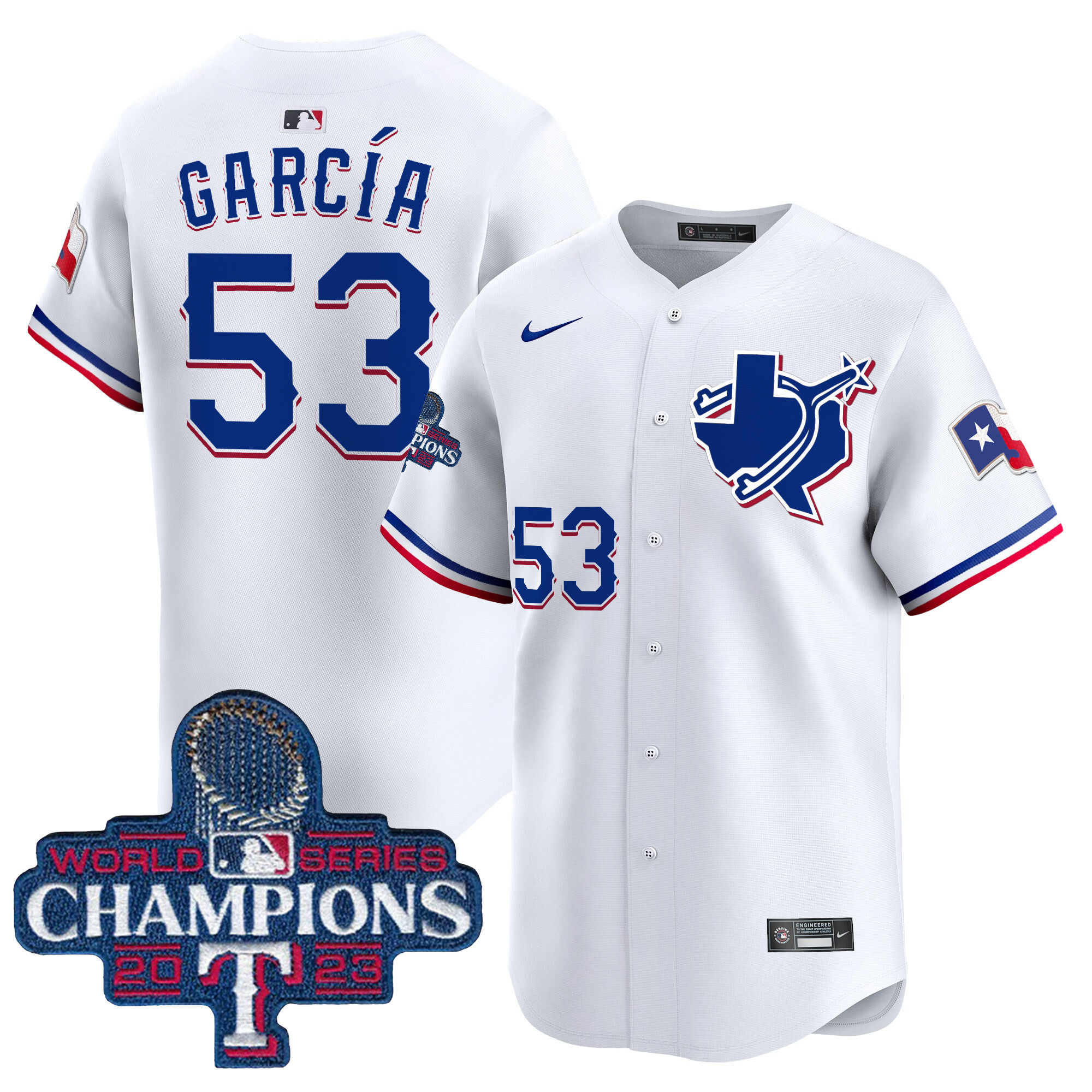 Men's Texas Rangers World Series Champions Vapor Premier Limited Jersey V3 - All Stitched - Image 22