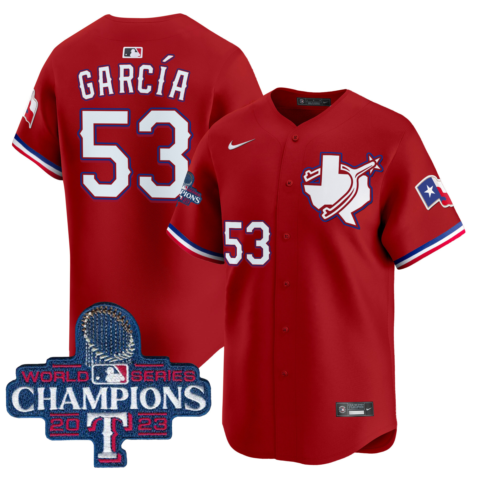 Men's Texas Rangers World Series Champions Vapor Premier Limited Jersey V3 - All Stitched - Image 31