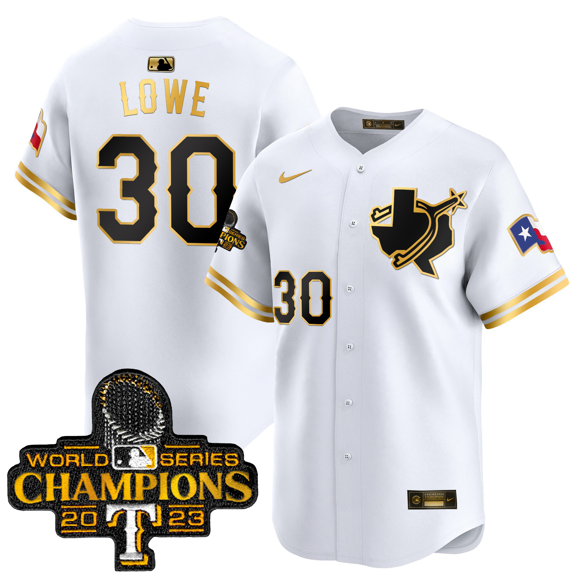 Men's Texas Rangers World Series Champions Vapor Premier Limited Jersey V3 - All Stitched - Image 12