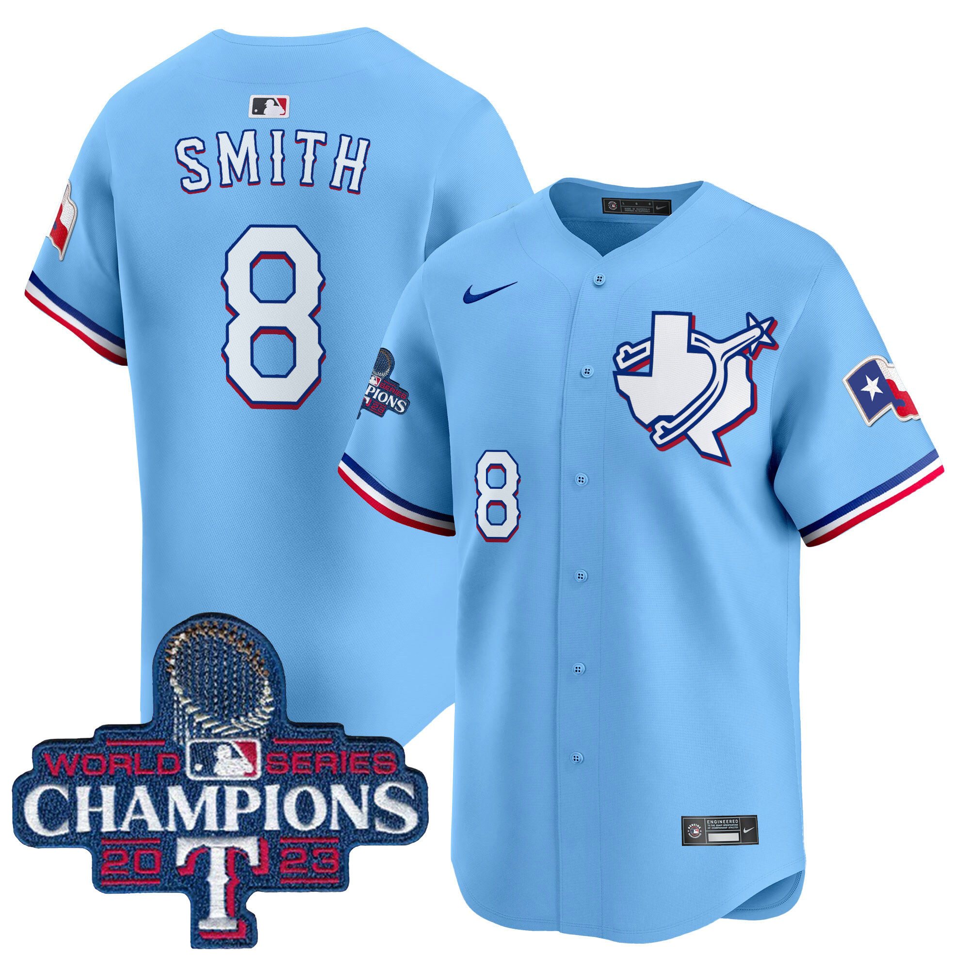 Men's Texas Rangers World Series Champions Vapor Premier Limited Jersey V3 - All Stitched - Image 44