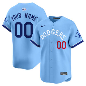 Dodgers Tribute Vapor Premier Limited Custom Jersey - All Stitched