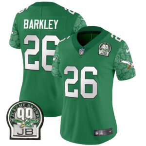 Women's Eagles Kelly Green Vapor Limited Jersey V4 - All Stitched