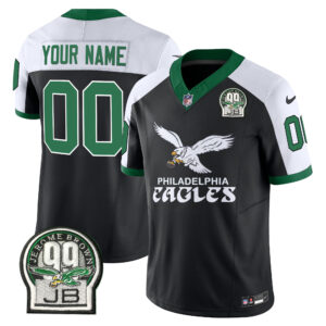 Eagles Kelly Green Vapor Limited Custom Jersey V5 - All Stitched