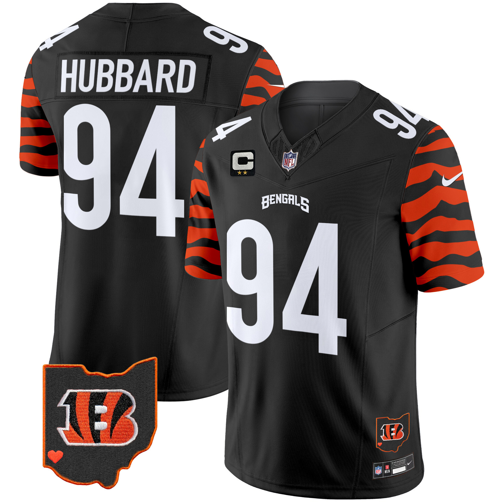 Men's Bengals Stripes Vapor Limited Jersey - All Stitched - Image 10