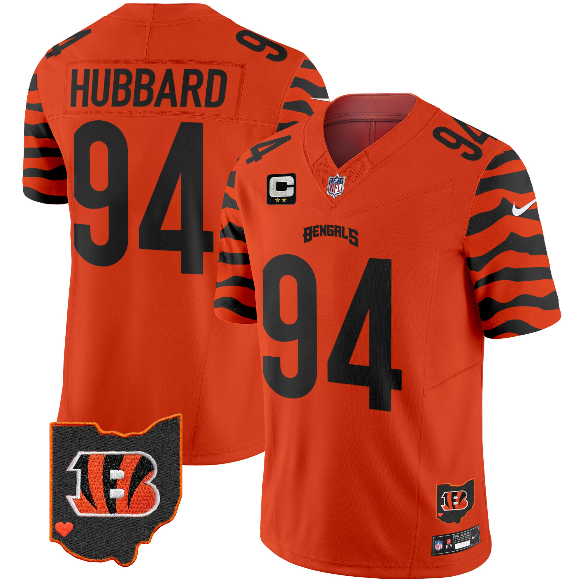 Men's Bengals Stripes Vapor Limited Jersey - All Stitched - Image 17