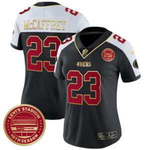Women's 49ers Levi'S Stadium 10th Season Patch Vapor Limited Jersey - All Stitched