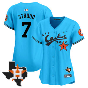 Women's Houston Astros Cactus Jack Patch Vapor Premier Limited Jersey V11 - Stitched