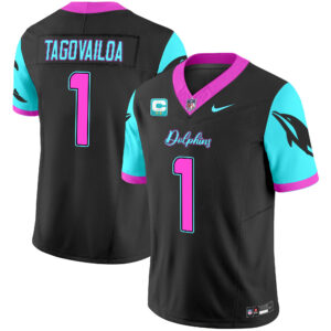 Men's Dolphins "Miami Vice" Vapor Limited Jersey - All Stitched