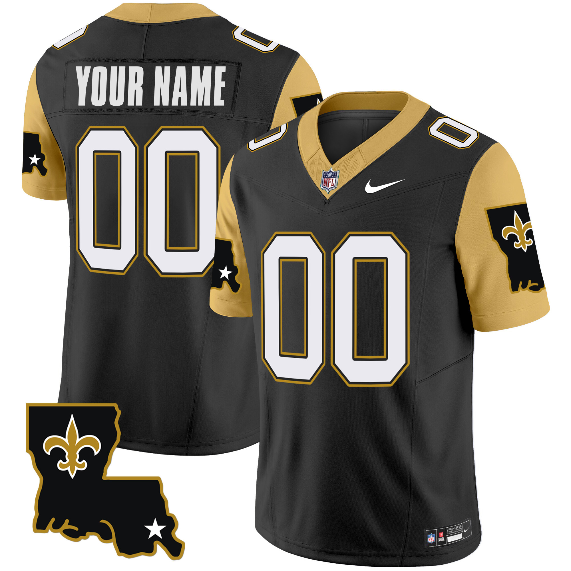 Saints 1987 Legacy Vapor Limited Custom Jersey V2 - All Stitched - Image 2