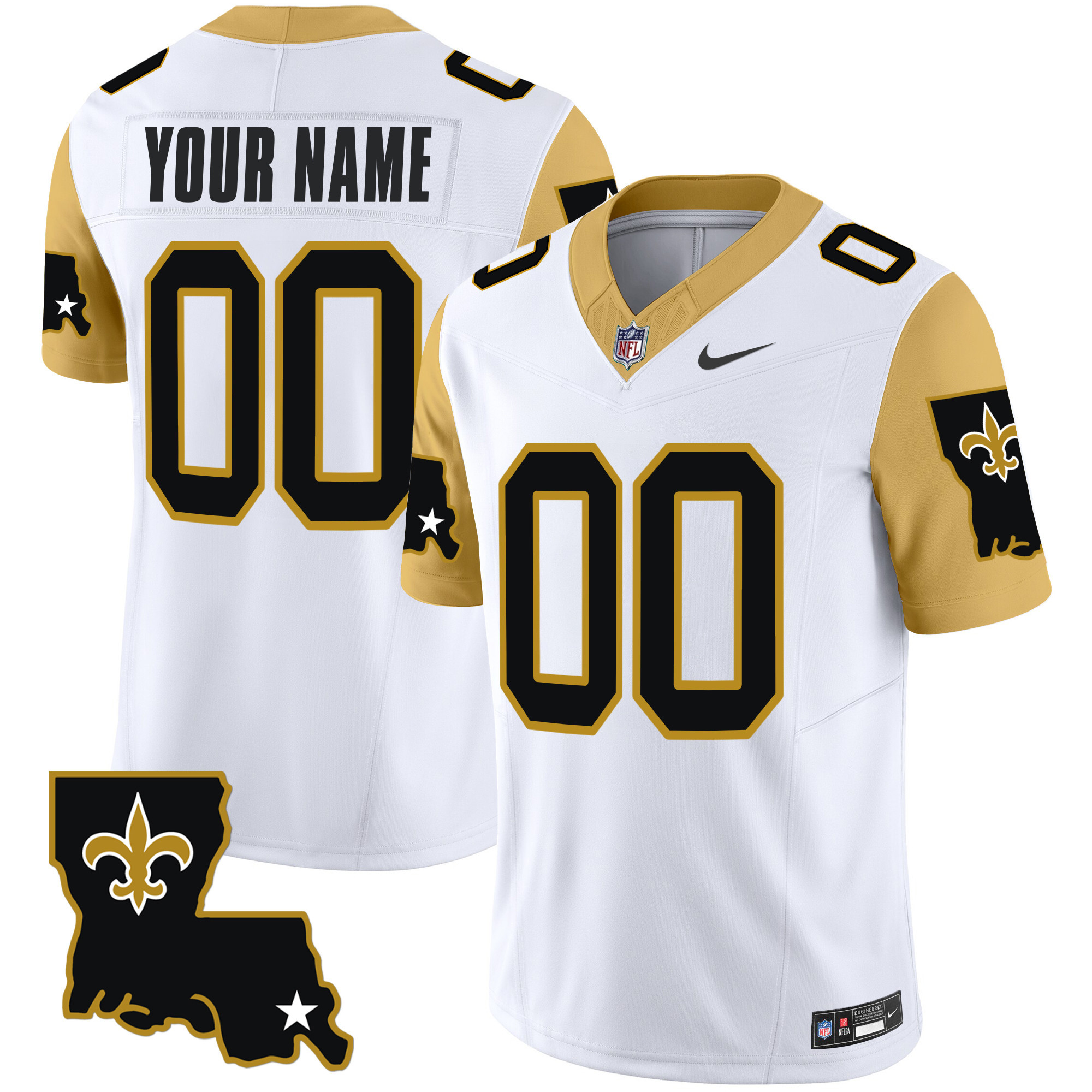 Saints 1987 Legacy Vapor Limited Custom Jersey V2 - All Stitched
