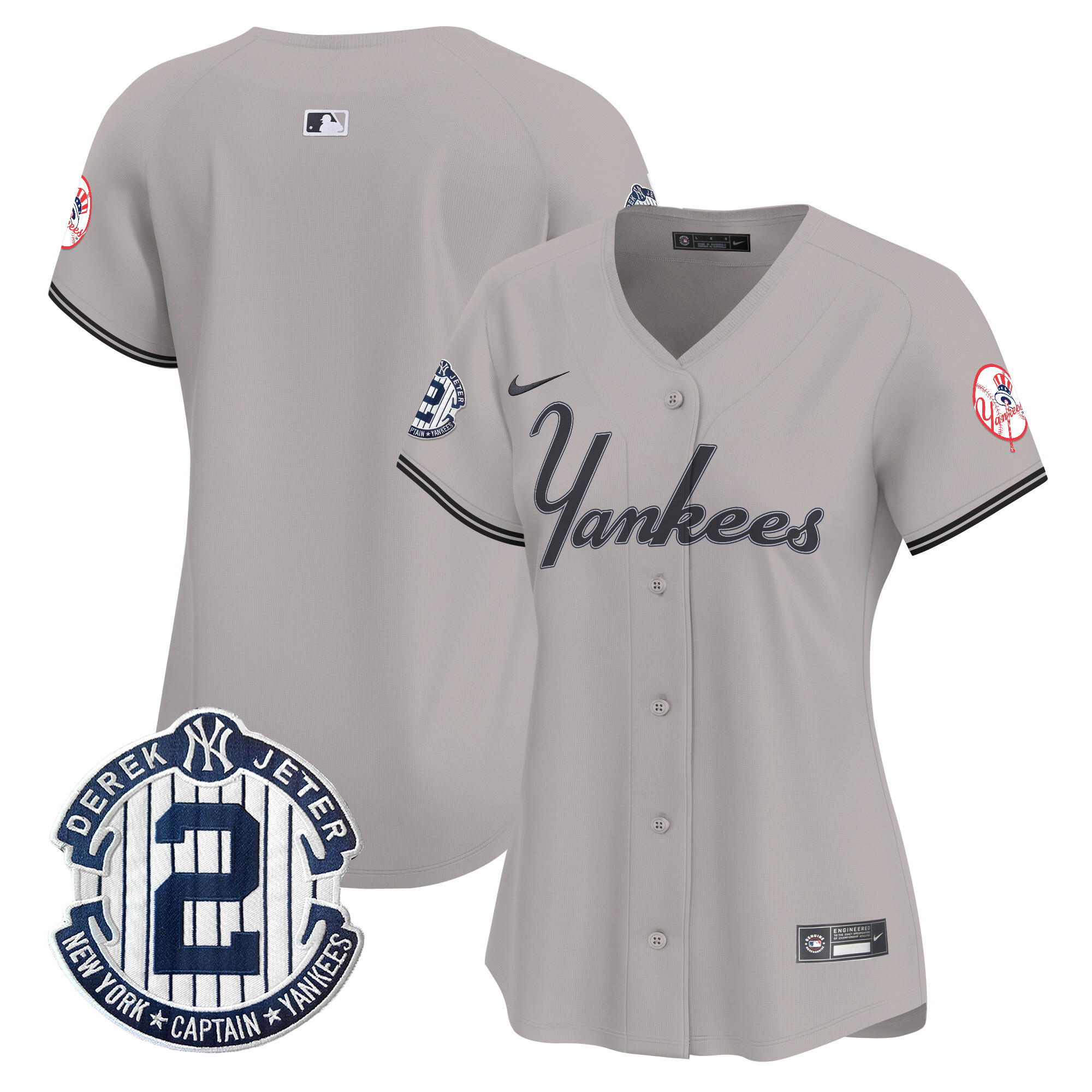 Women's Yankees Throwback Vapor Premier Limited Jersey V2 - All Stitched - Image 40