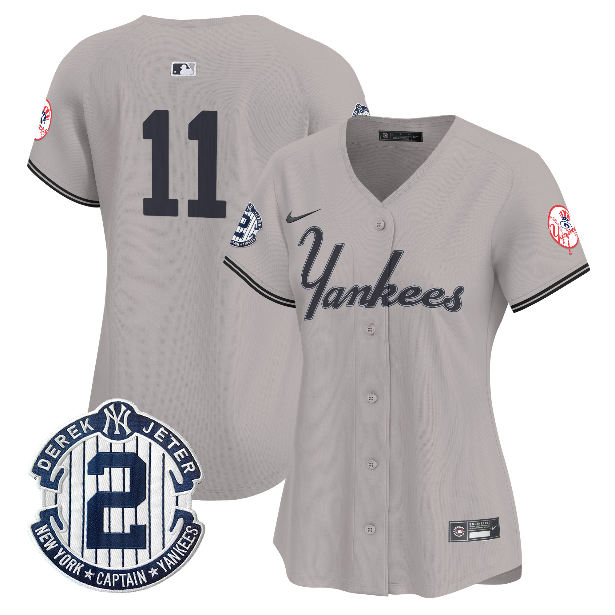 Women's Yankees Throwback Vapor Premier Limited Jersey V2 - All Stitched - Image 34