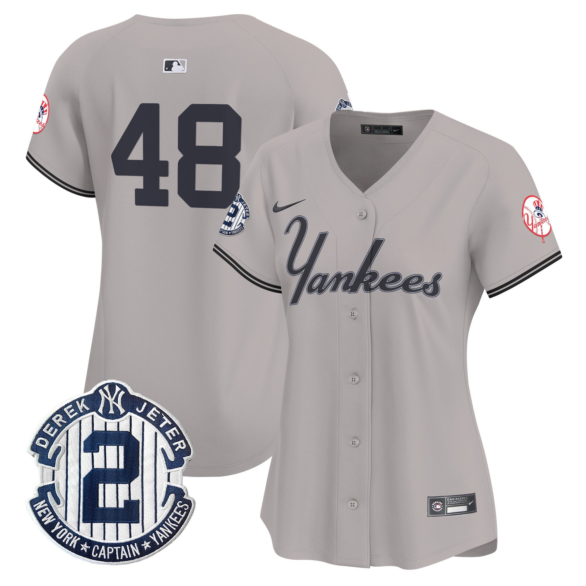 Women's Yankees Throwback Vapor Premier Limited Jersey V2 - All Stitched - Image 39