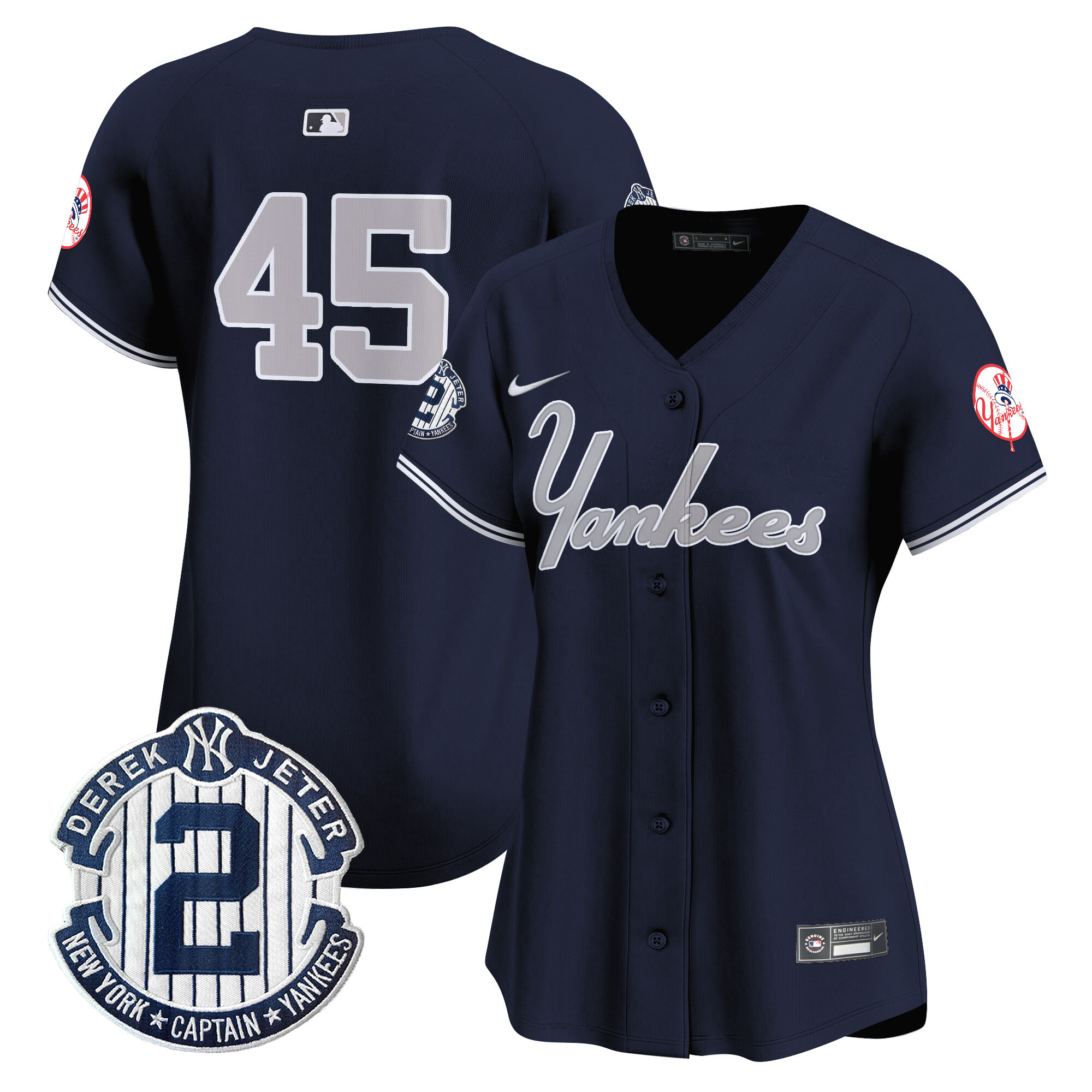 Women's Yankees Throwback Vapor Premier Limited Jersey V2 - All Stitched - Image 29