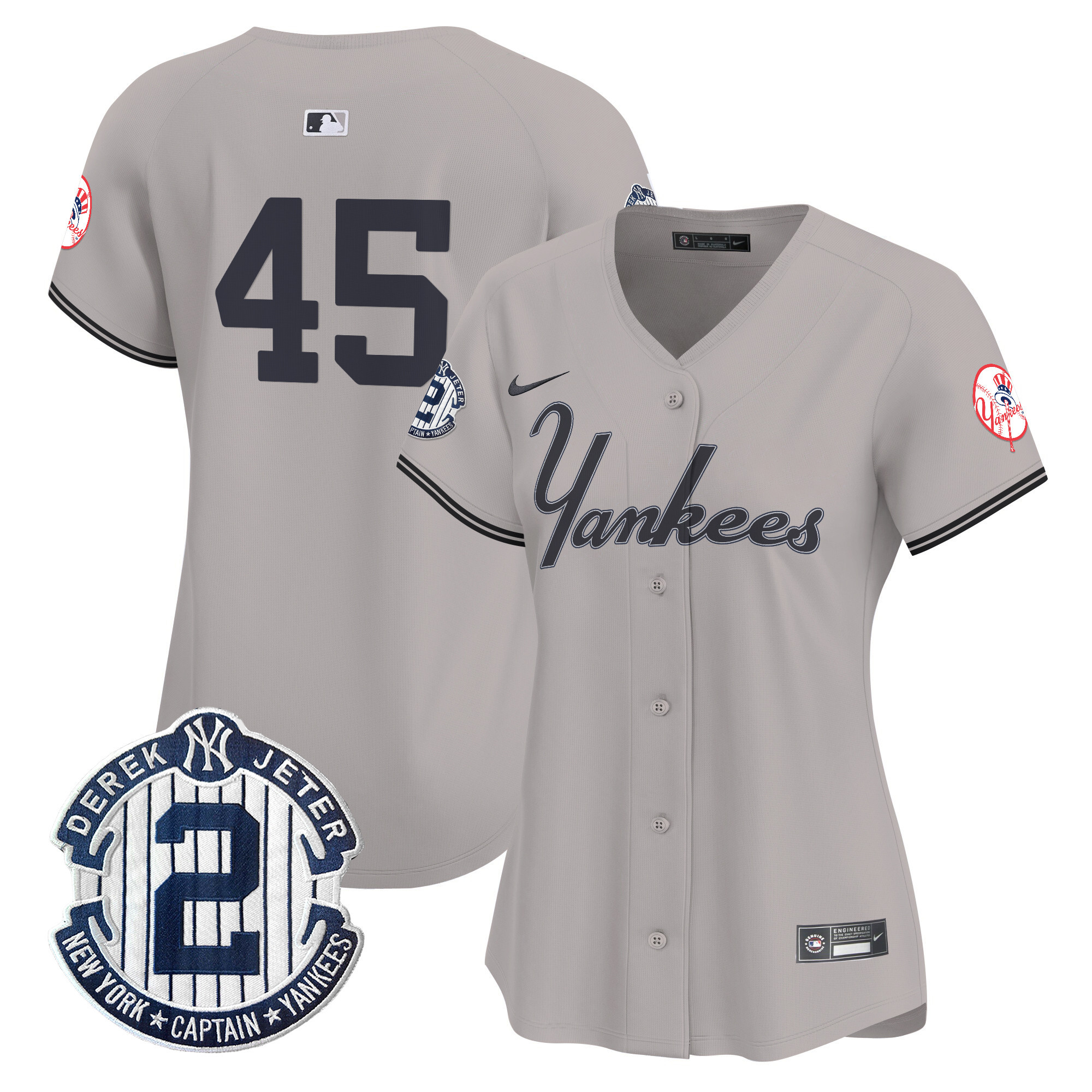 Women's Yankees Throwback Vapor Premier Limited Jersey V2 - All Stitched - Image 37