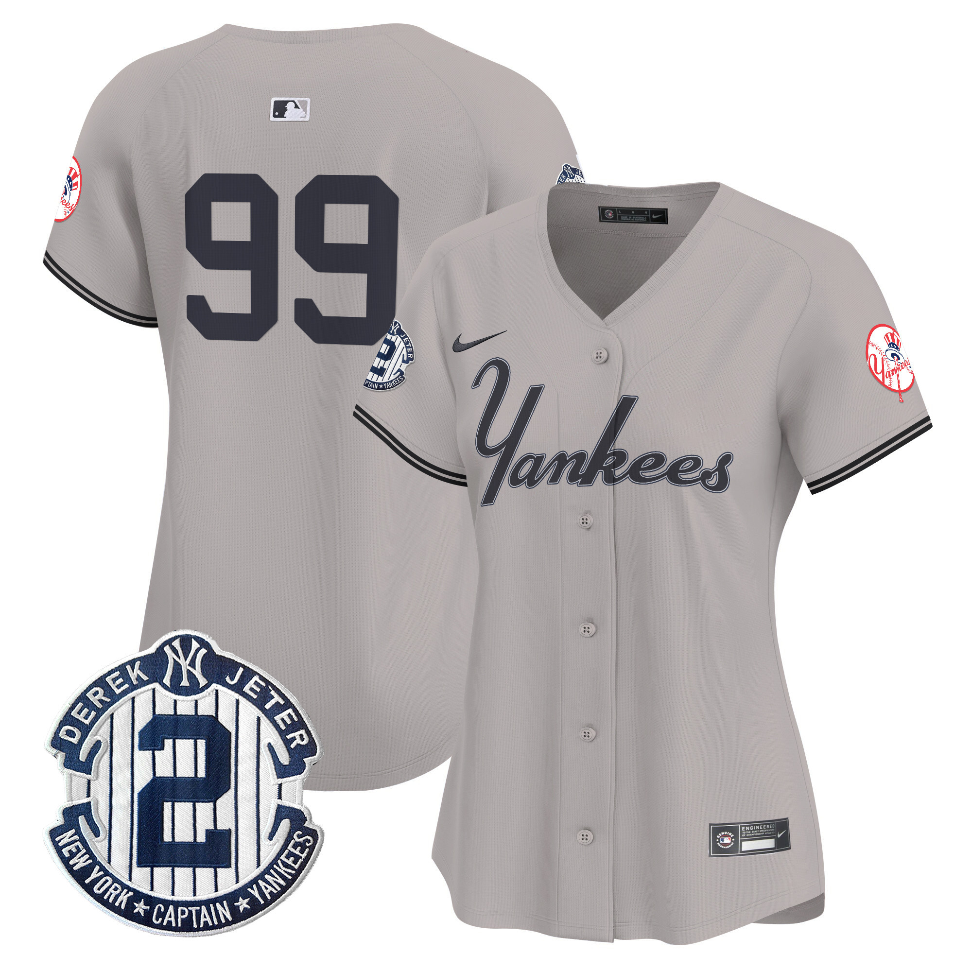 Women's Yankees Throwback Vapor Premier Limited Jersey V2 - All Stitched - Image 33