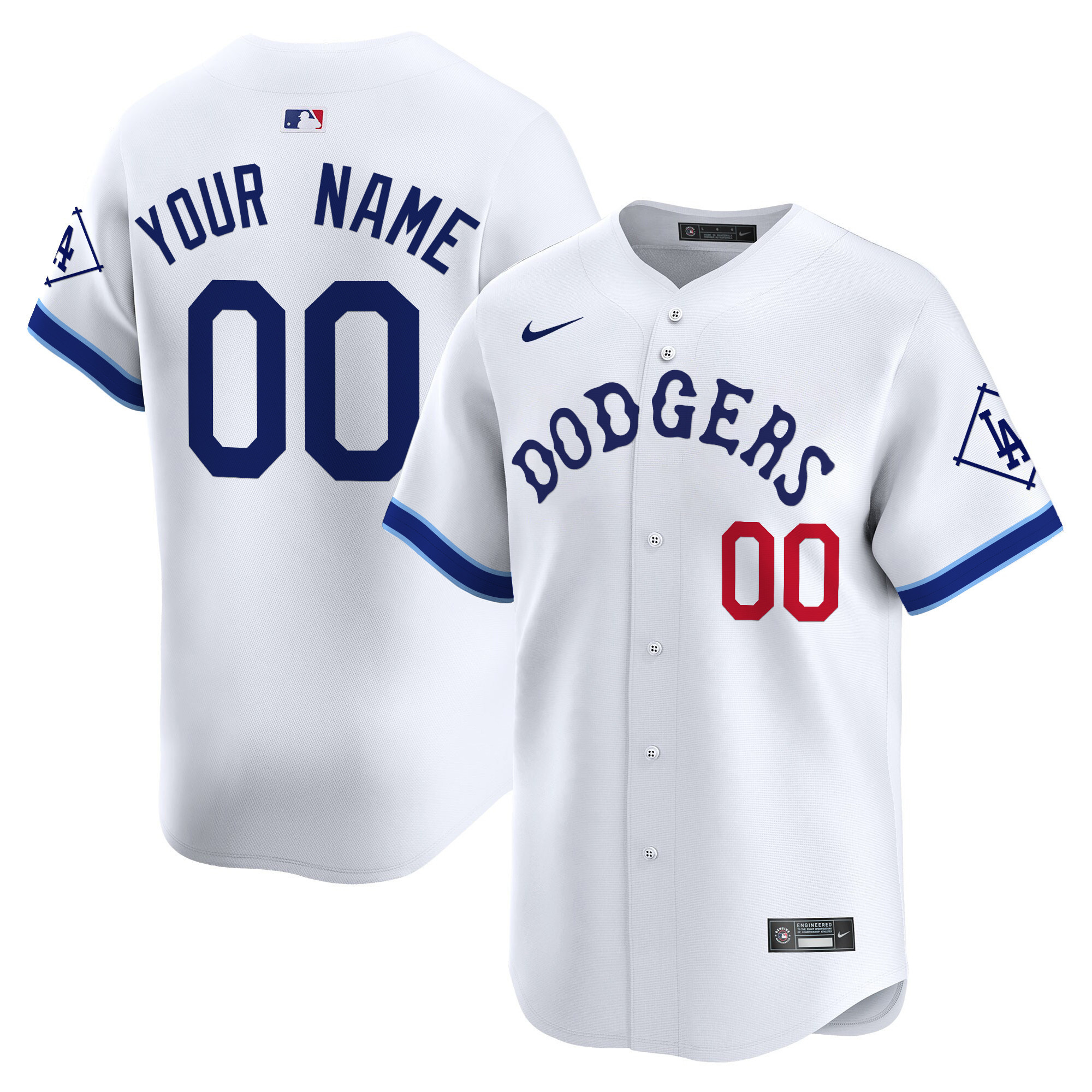 Dodgers Tribute Vapor Premier Limited Custom Jersey - All Stitched - Image 3