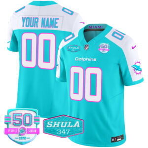 Dolphins "Miami Vice" Vapor Limited Custom Jersey V2 - All Stitched