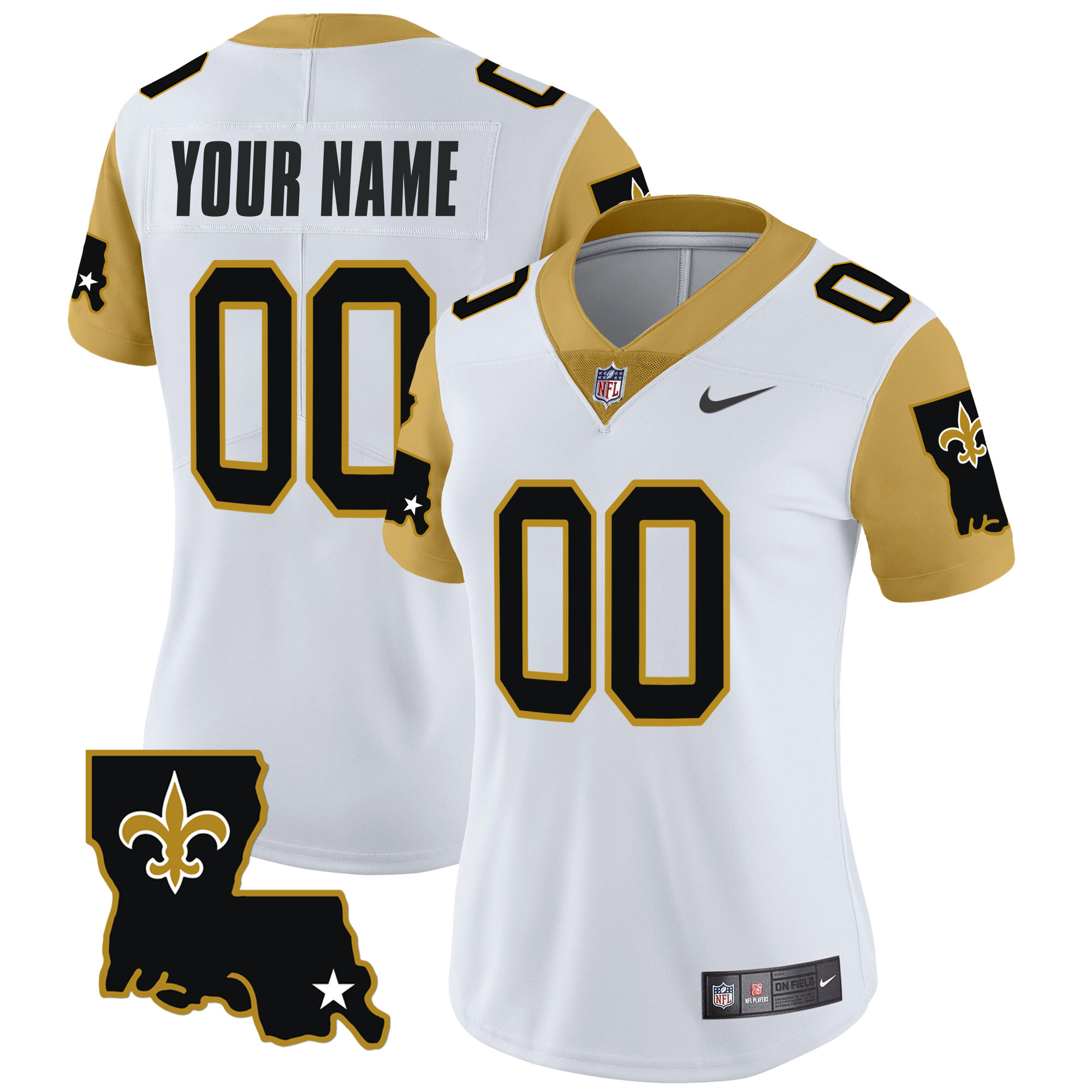 Saints 1987 Legacy Vapor Limited Custom Jersey V2 - All Stitched - Image 4