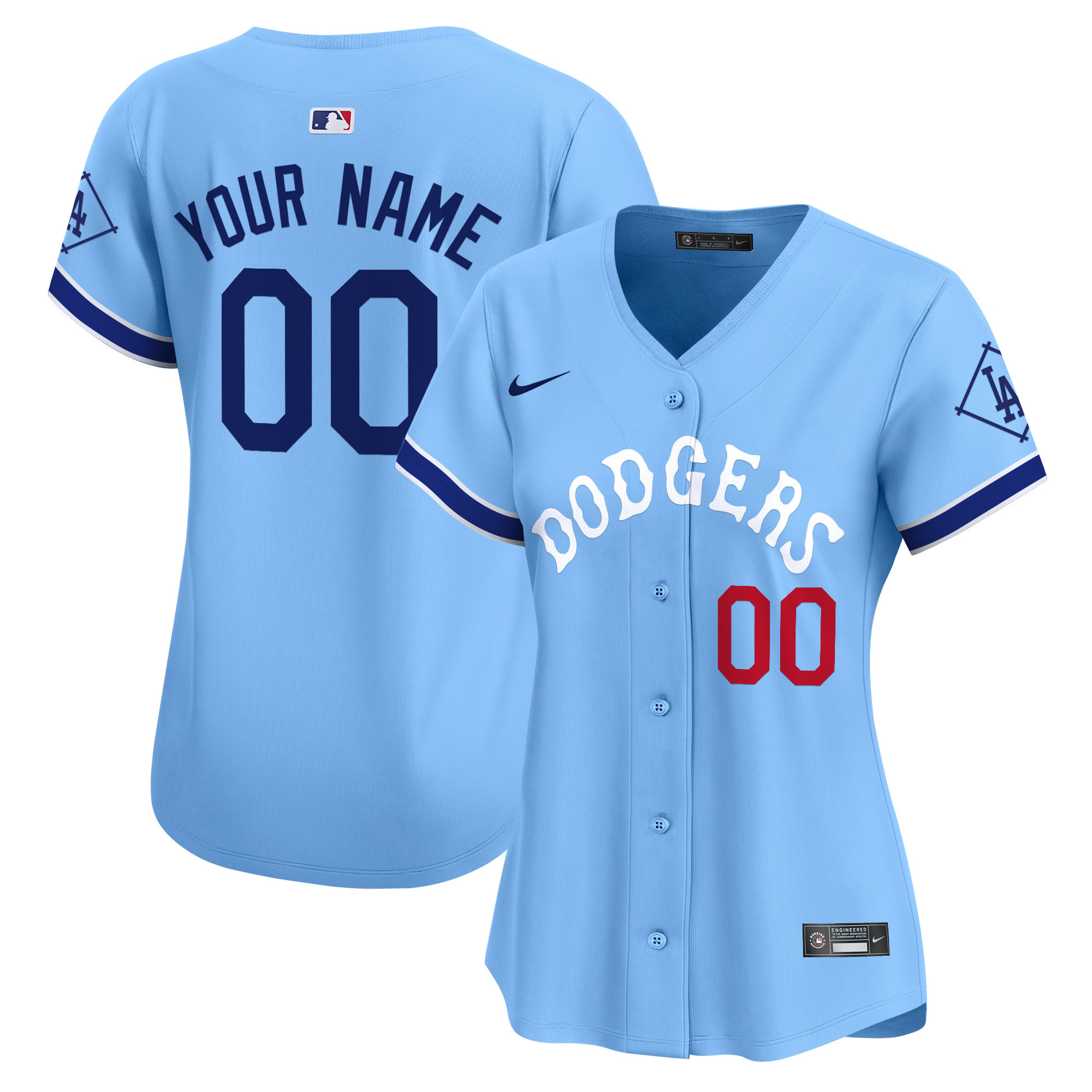 Dodgers Tribute Vapor Premier Limited Custom Jersey - All Stitched - Image 4