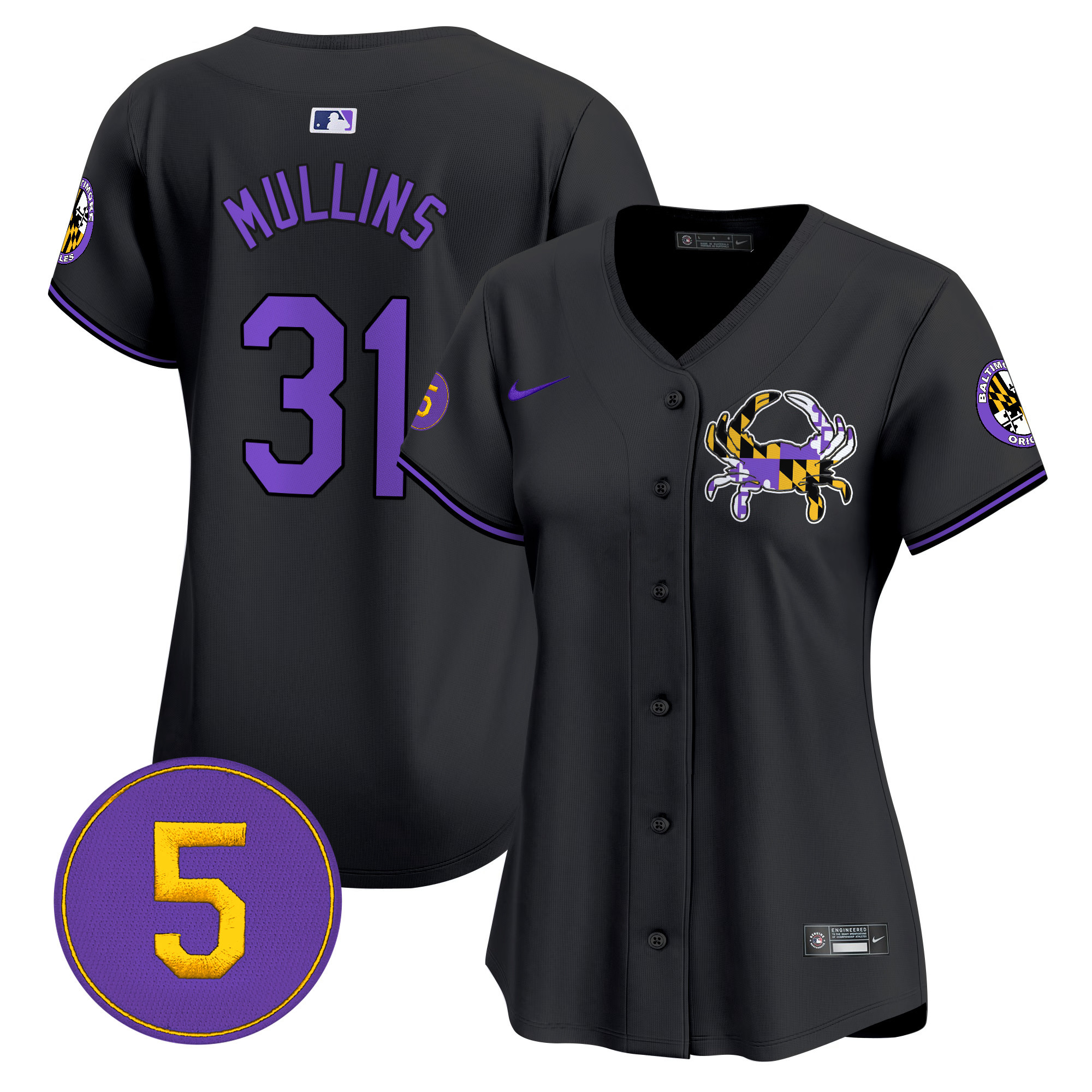 Women’s Baltimore Orioles Purple Vapor Premier Limited Jersey - All Stitched - Image 20