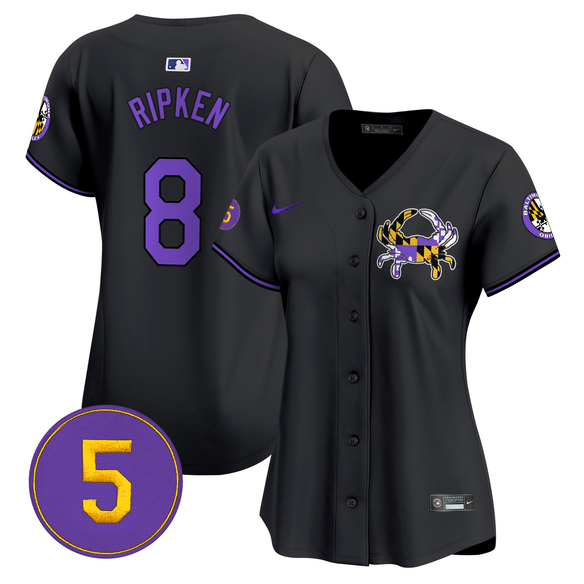 Women’s Baltimore Orioles Purple Vapor Premier Limited Jersey - All Stitched - Image 22