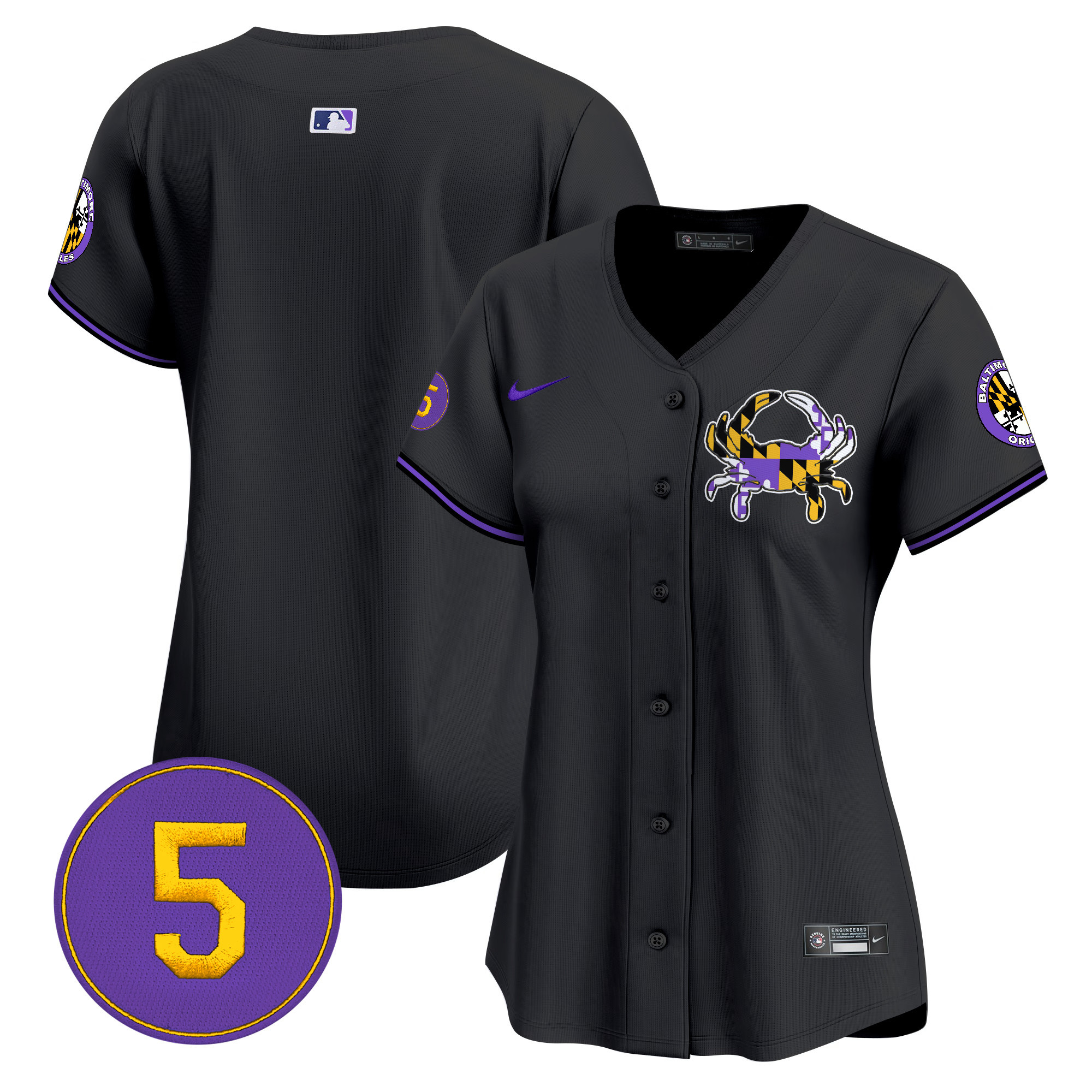Women’s Baltimore Orioles Purple Vapor Premier Limited Jersey - All Stitched - Image 24