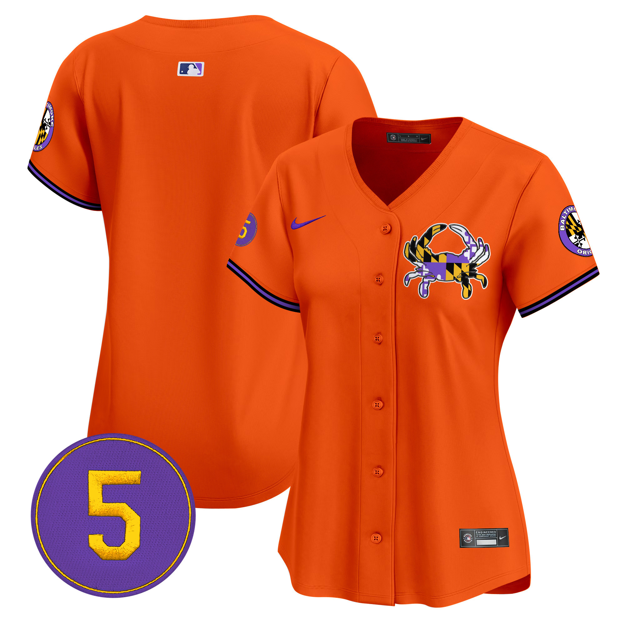 Women’s Baltimore Orioles Purple Vapor Premier Limited Jersey - All Stitched - Image 32