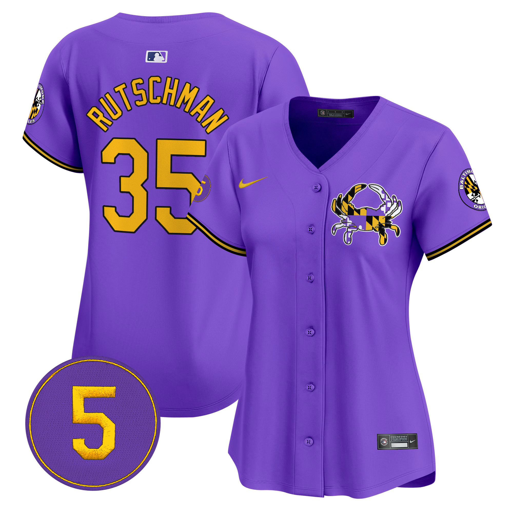 Women’s Baltimore Orioles Purple Vapor Premier Limited Jersey - All Stitched - Image 41