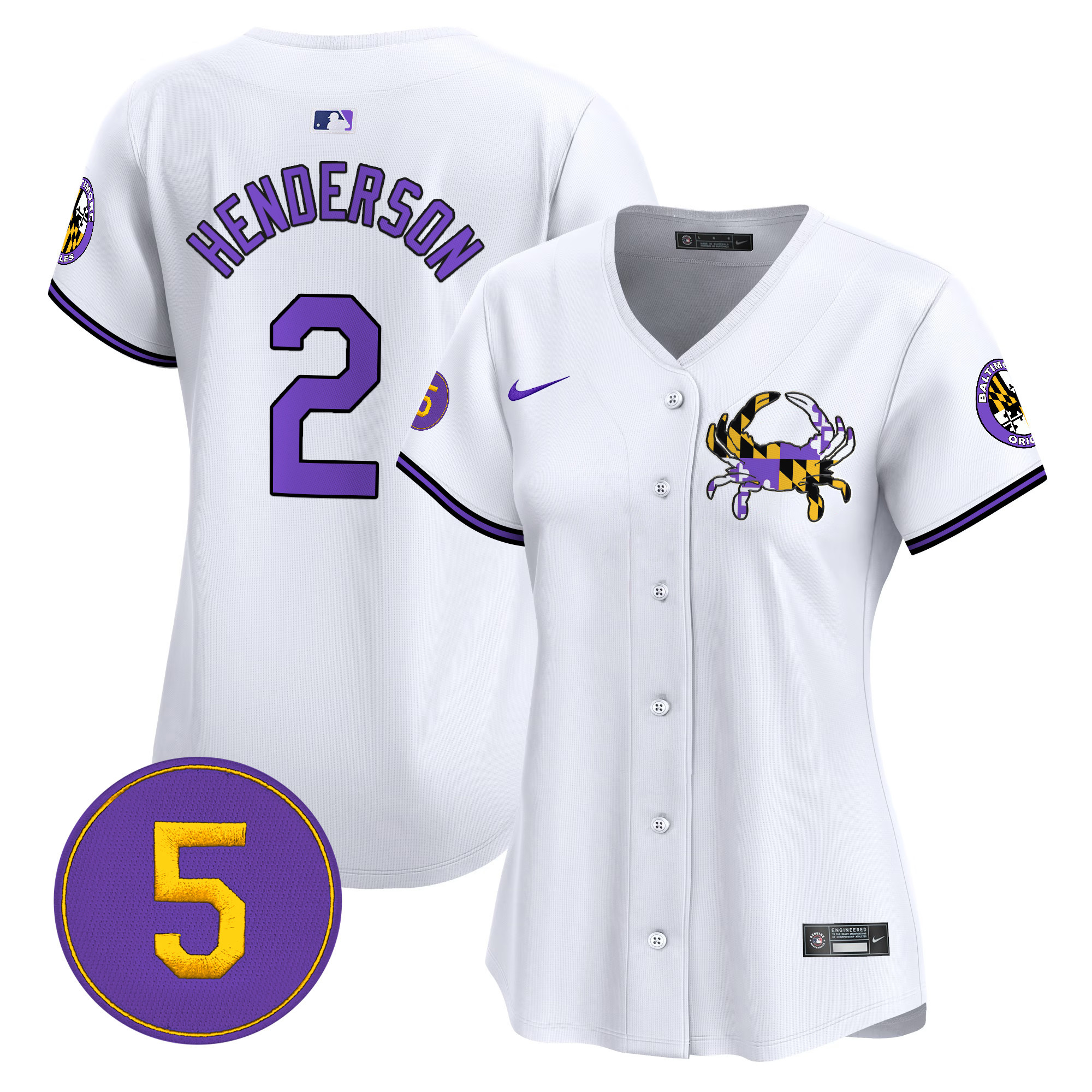 Women’s Baltimore Orioles Purple Vapor Premier Limited Jersey - All Stitched - Image 15