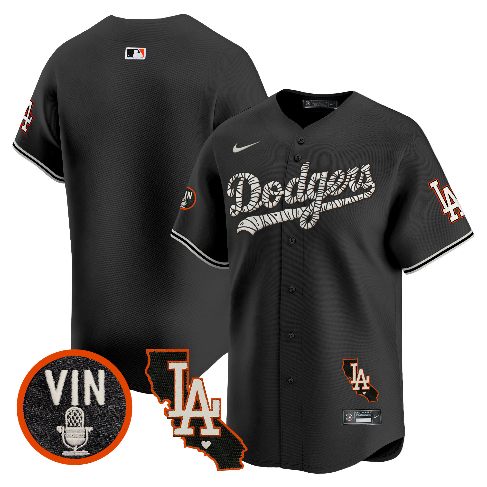 Men's Dodgers Halloween Vapor Premier Limited Jersey - All Stitched - Image 18