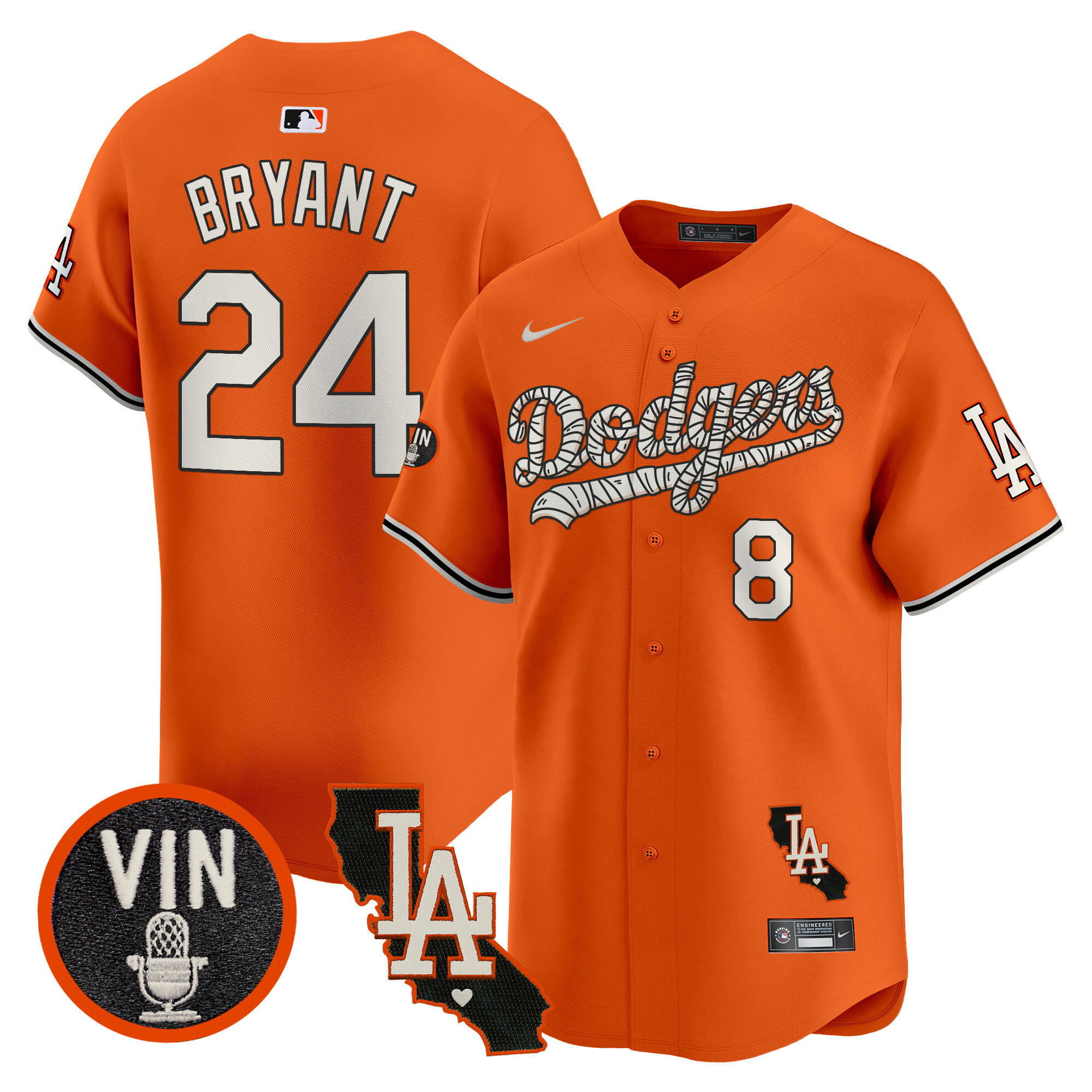 Men's Dodgers Halloween Vapor Premier Limited Jersey - All Stitched - Image 4