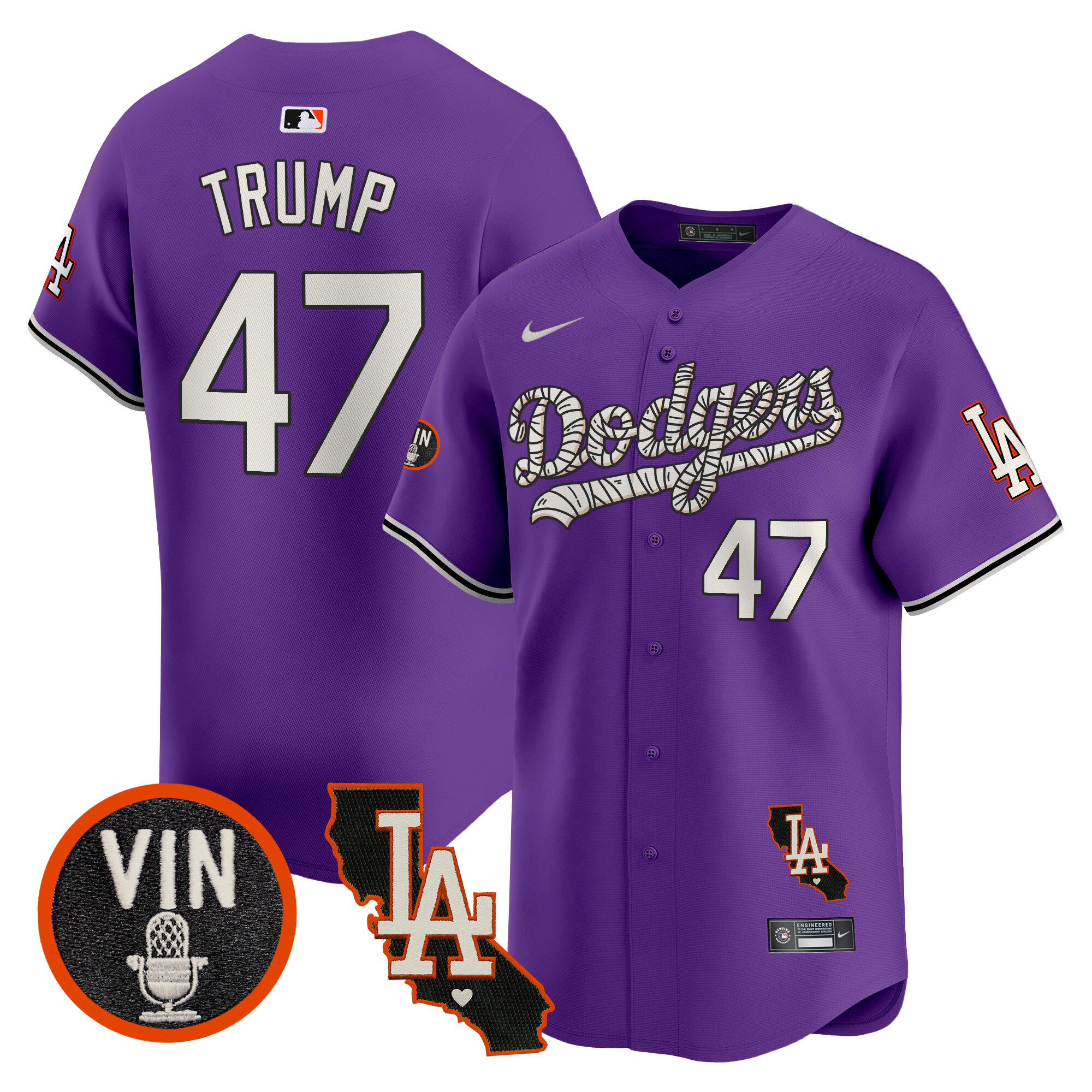 Men's Dodgers Halloween Vapor Premier Limited Jersey - All Stitched - Image 35