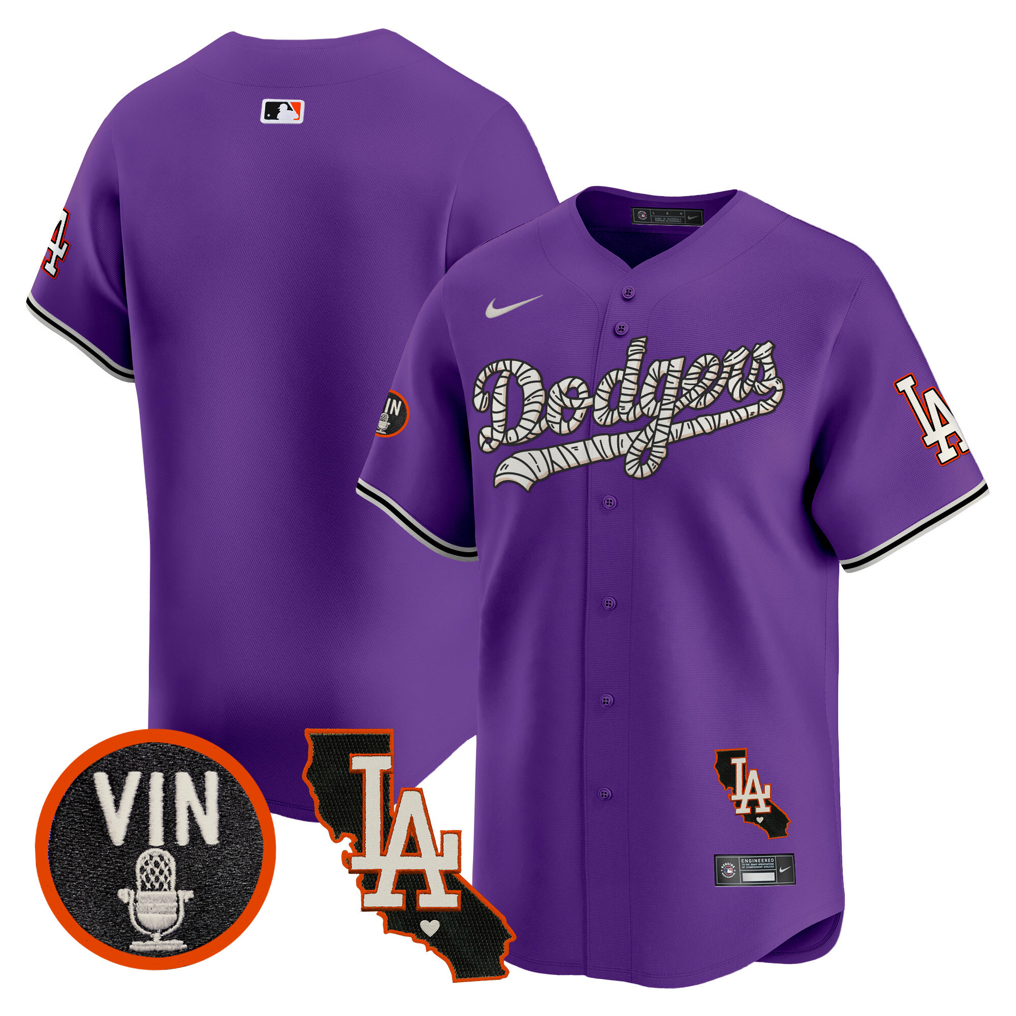 Men's Dodgers Halloween Vapor Premier Limited Jersey - All Stitched - Image 36