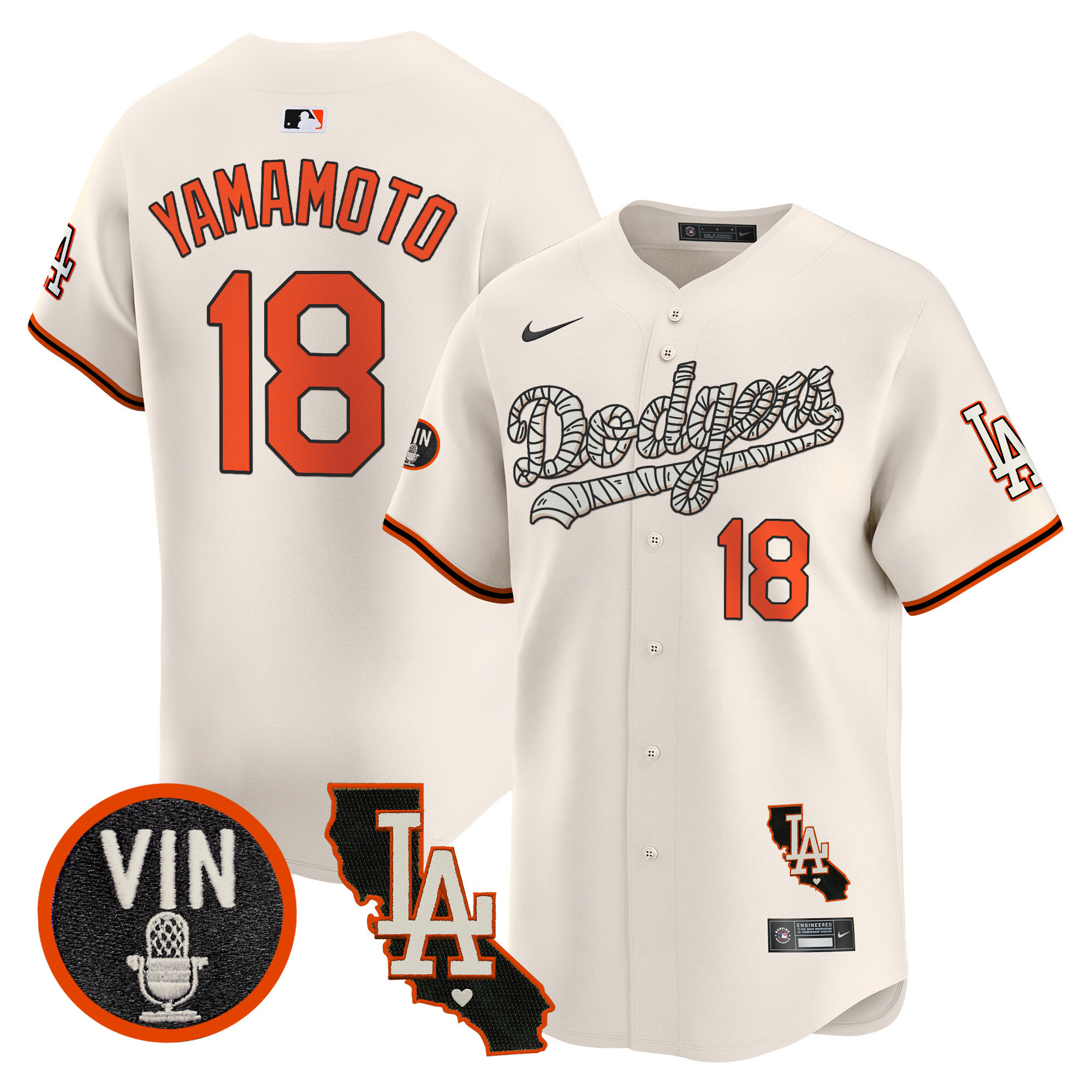 Men's Dodgers Halloween Vapor Premier Limited Jersey - All Stitched - Image 25
