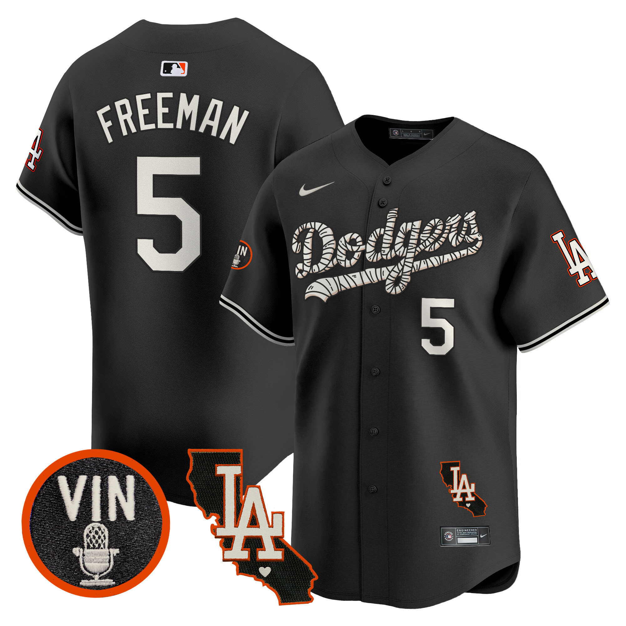 Men's Dodgers Halloween Vapor Premier Limited Jersey - All Stitched - Image 11