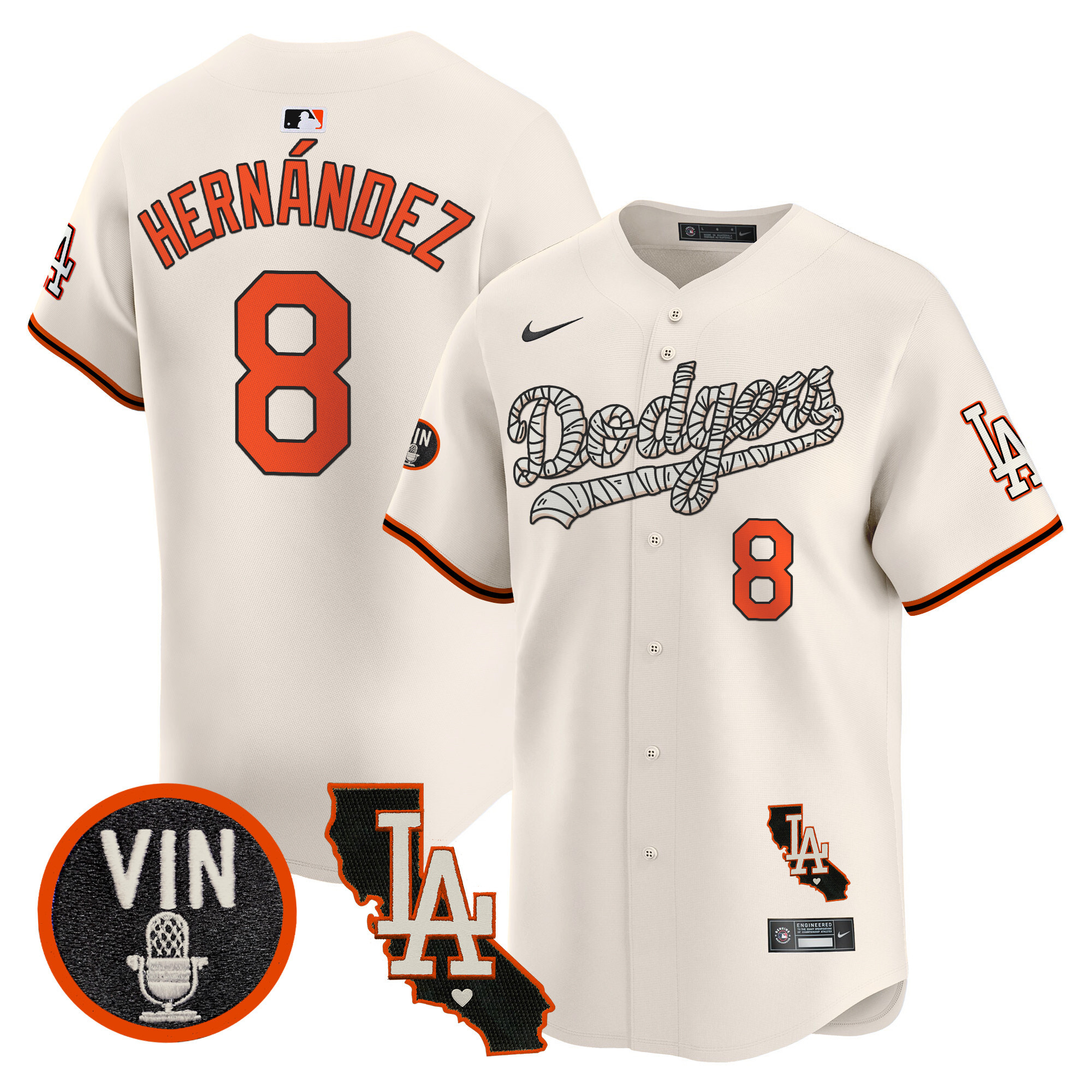 Men's Dodgers Halloween Vapor Premier Limited Jersey - All Stitched - Image 24