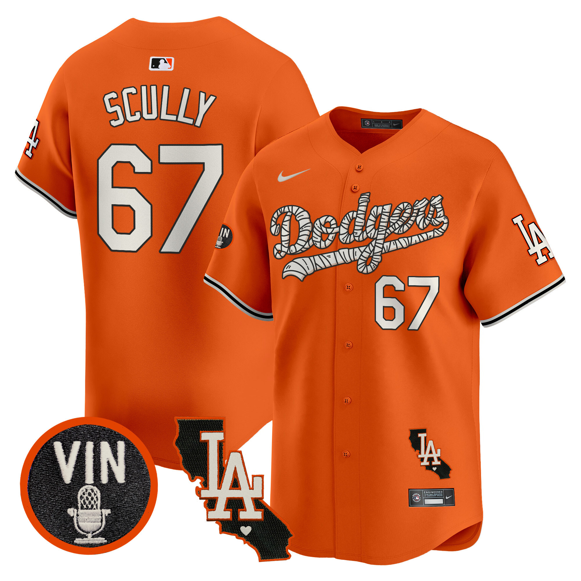 Men's Dodgers Halloween Vapor Premier Limited Jersey - All Stitched - Image 5
