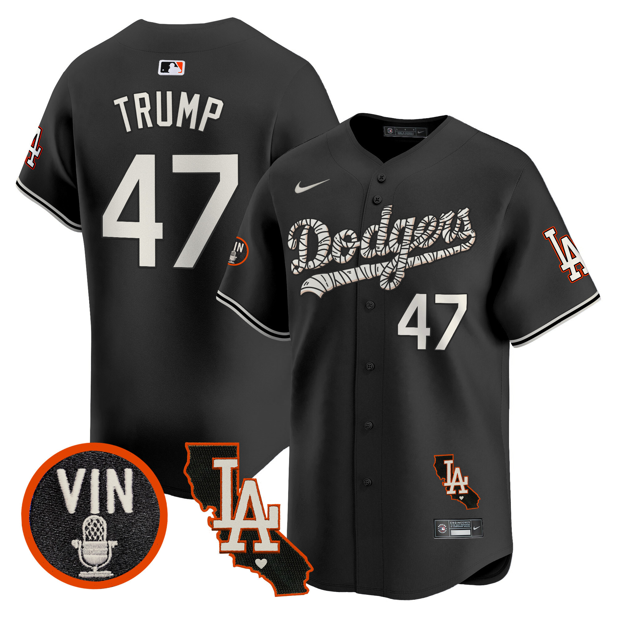 Men's Dodgers Halloween Vapor Premier Limited Jersey - All Stitched - Image 17