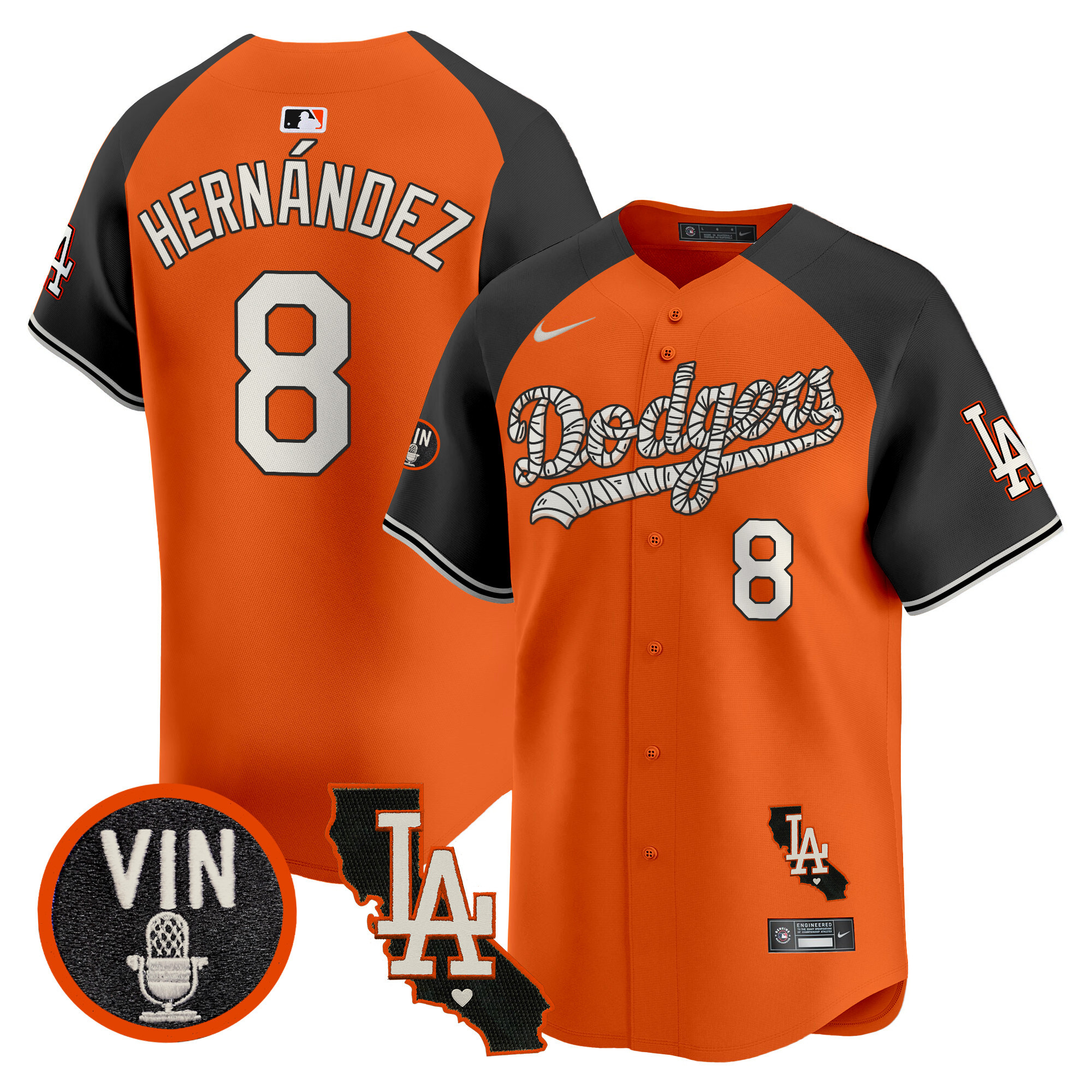 Men's Dodgers Halloween Vapor Premier Limited Jersey - All Stitched - Image 42