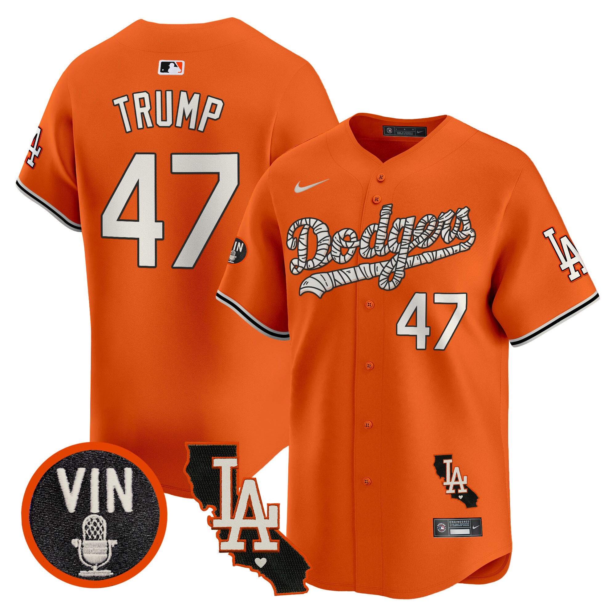 Men's Dodgers Halloween Vapor Premier Limited Jersey - All Stitched - Image 8