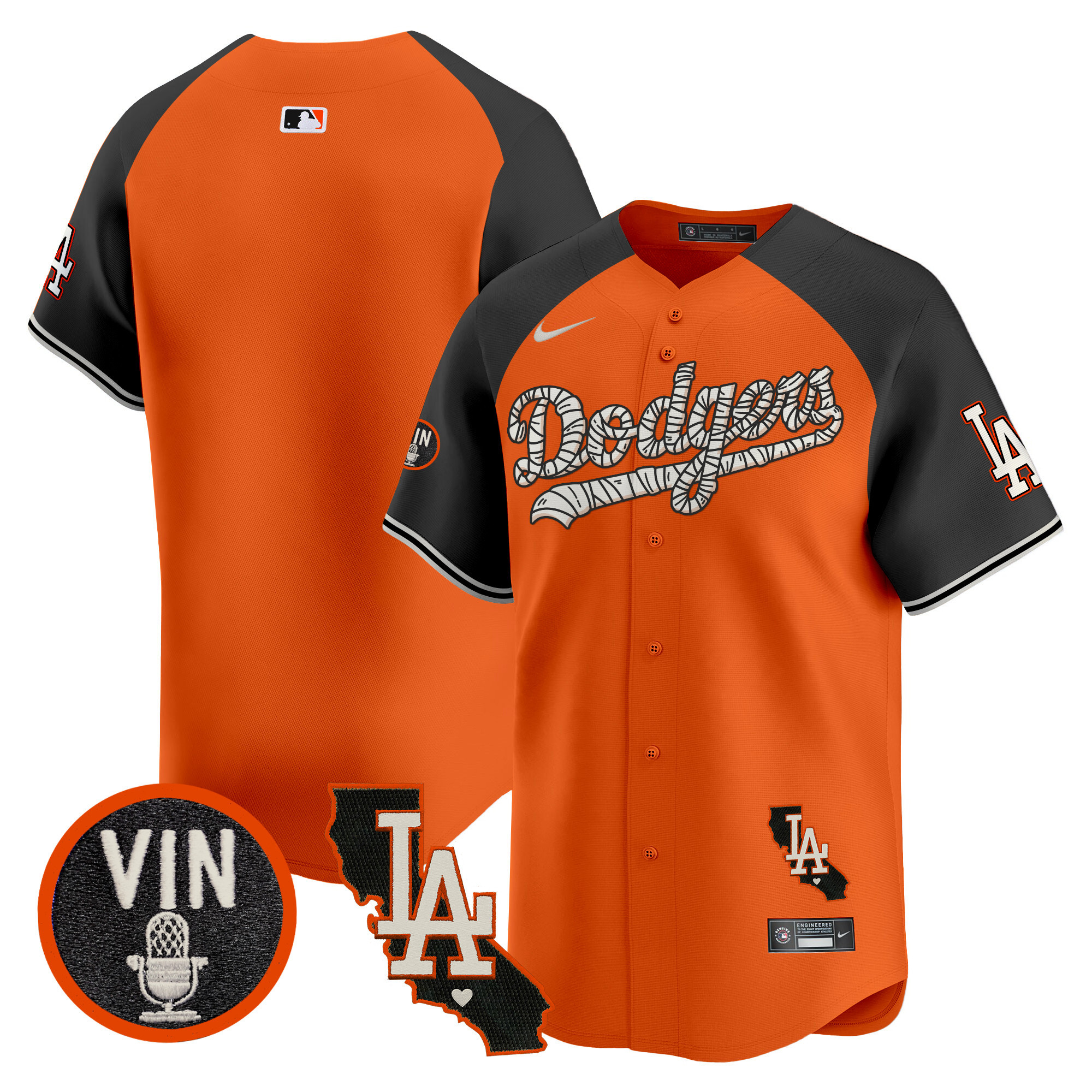 Men's Dodgers Halloween Vapor Premier Limited Jersey - All Stitched - Image 45