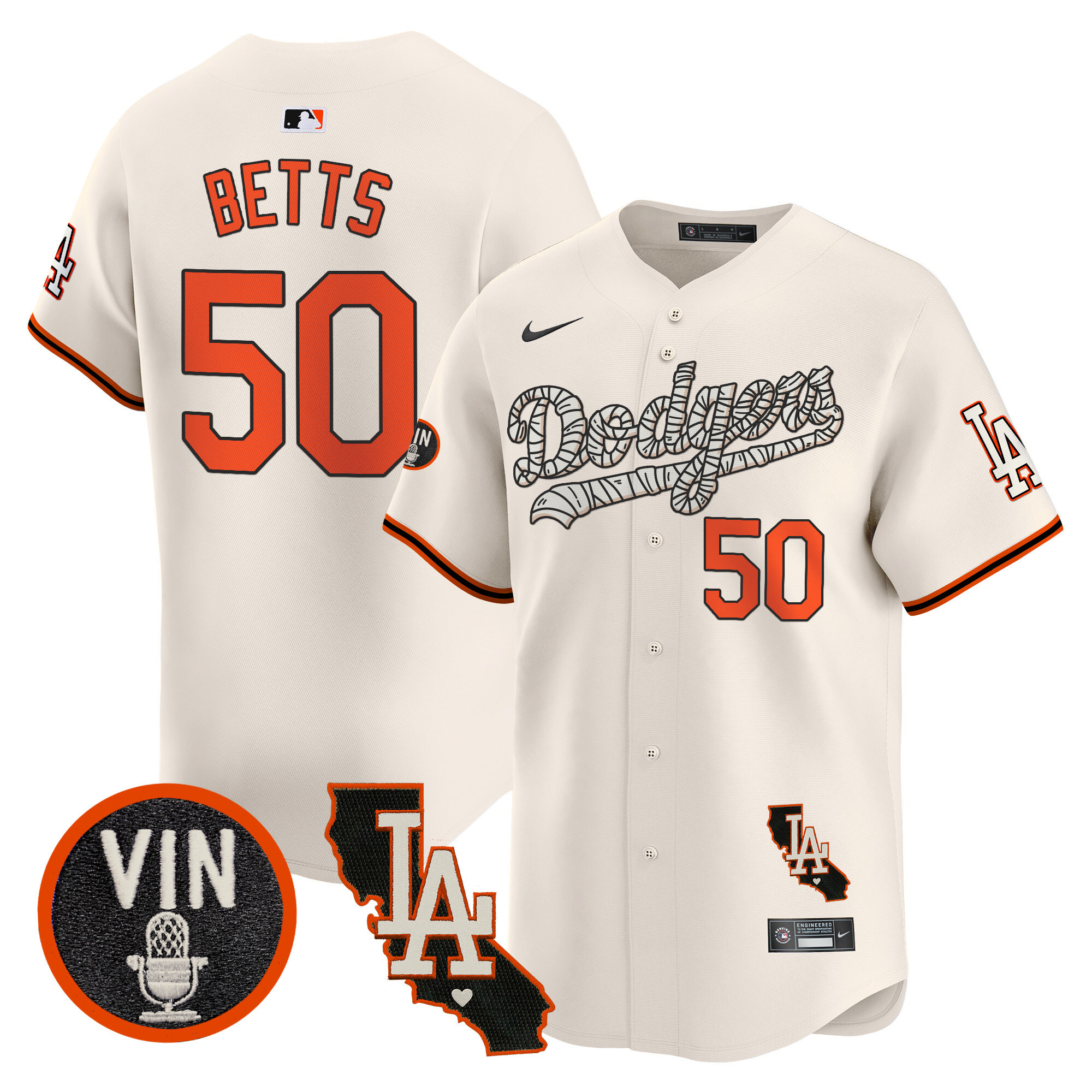Men's Dodgers Halloween Vapor Premier Limited Jersey - All Stitched - Image 21