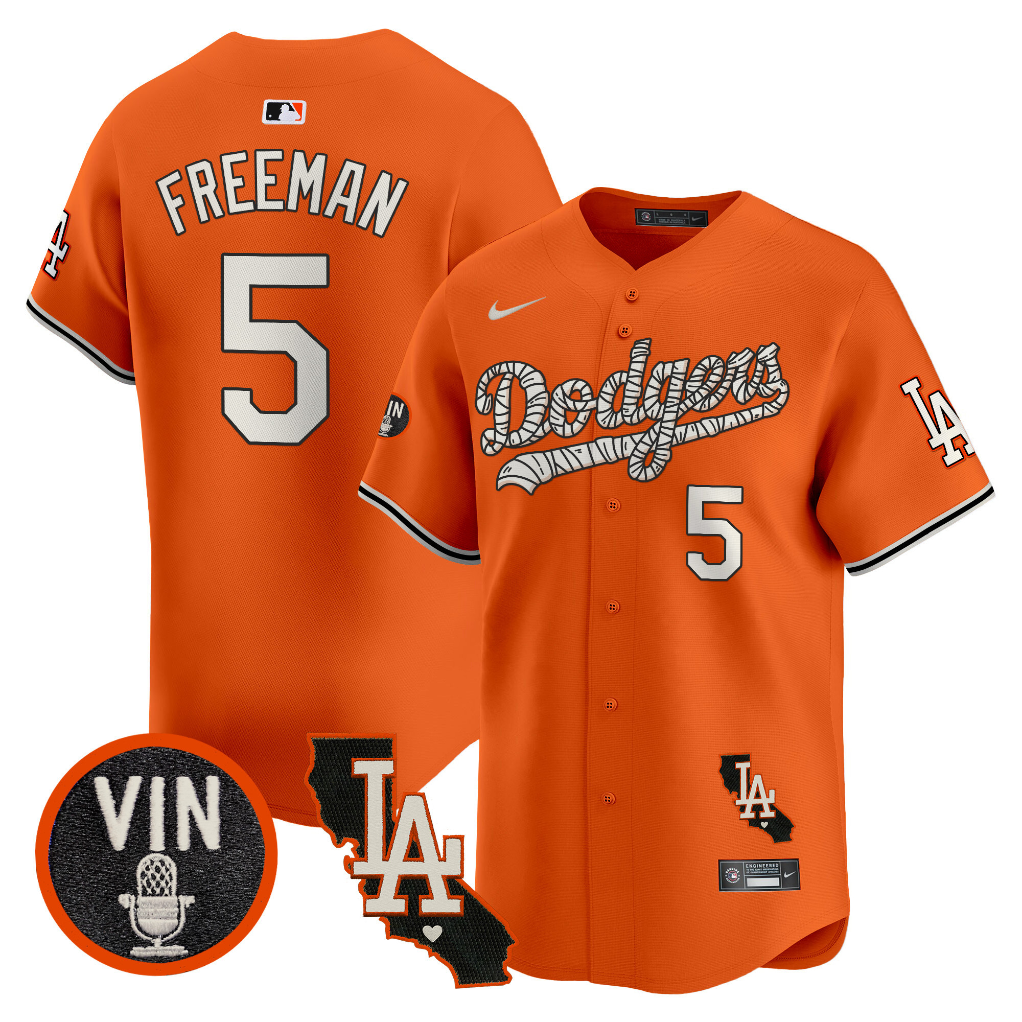Men's Dodgers Halloween Vapor Premier Limited Jersey - All Stitched - Image 2